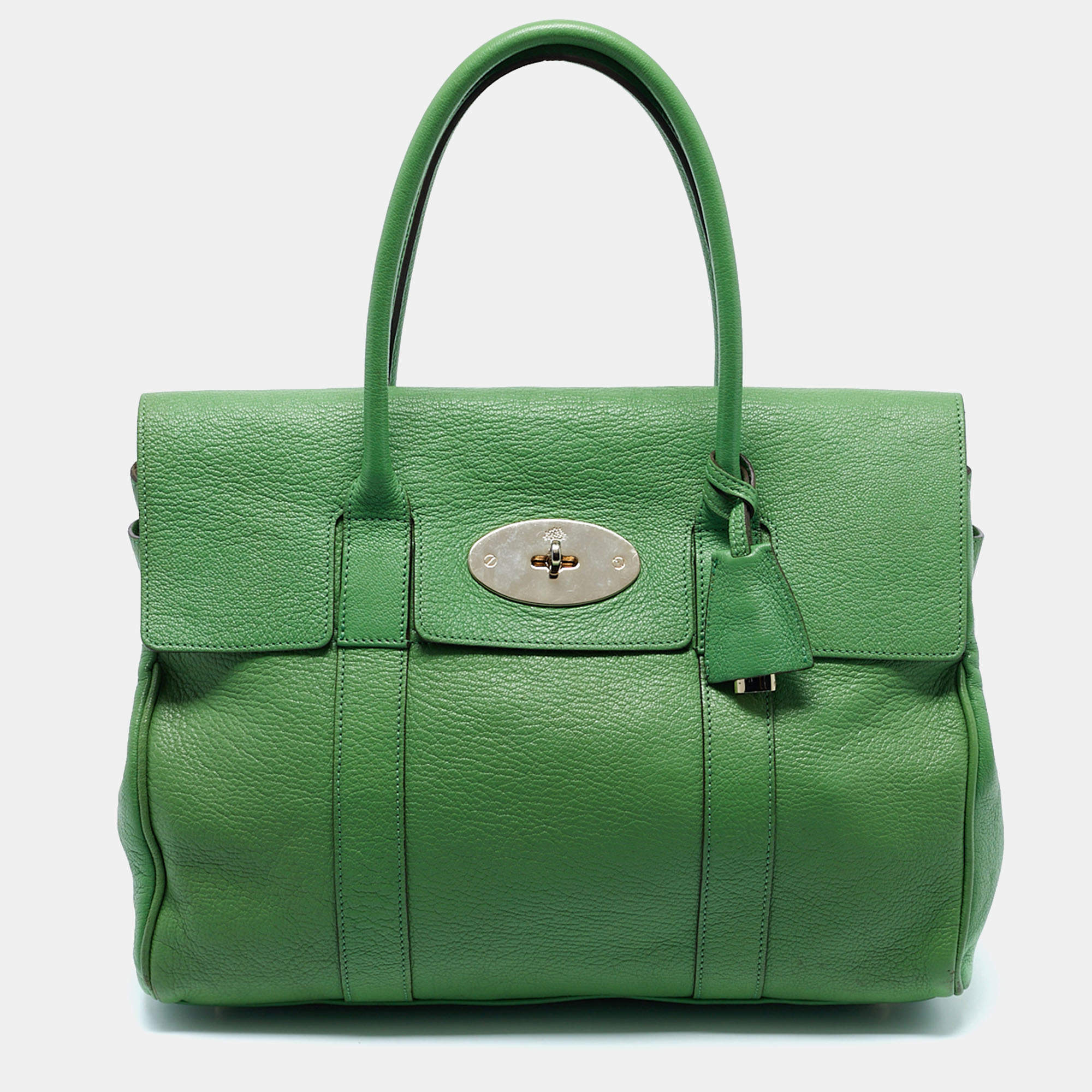 Mulberry Green Leather Bayswater Satchel