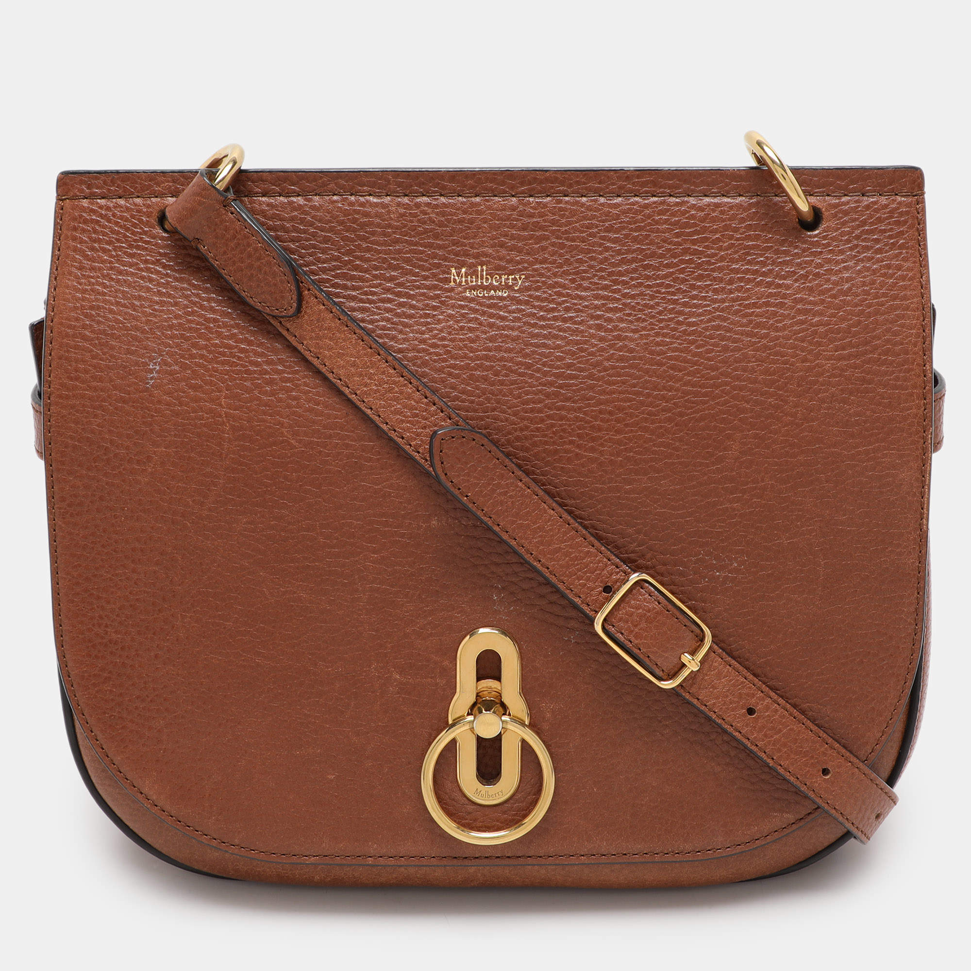 Mulberry Brown Leather Amberley Shoulder Bag
