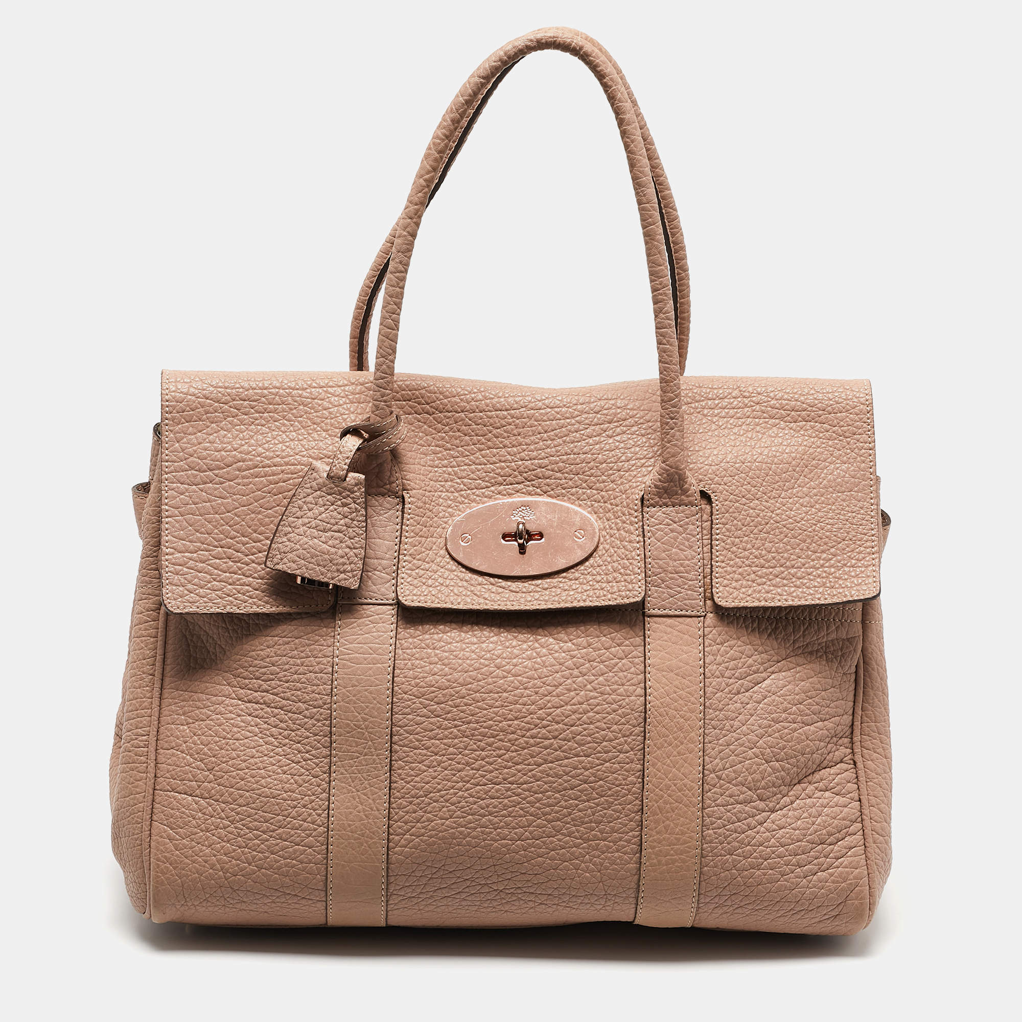Mulberry Dusty Pink Leather Bayswater Satchel