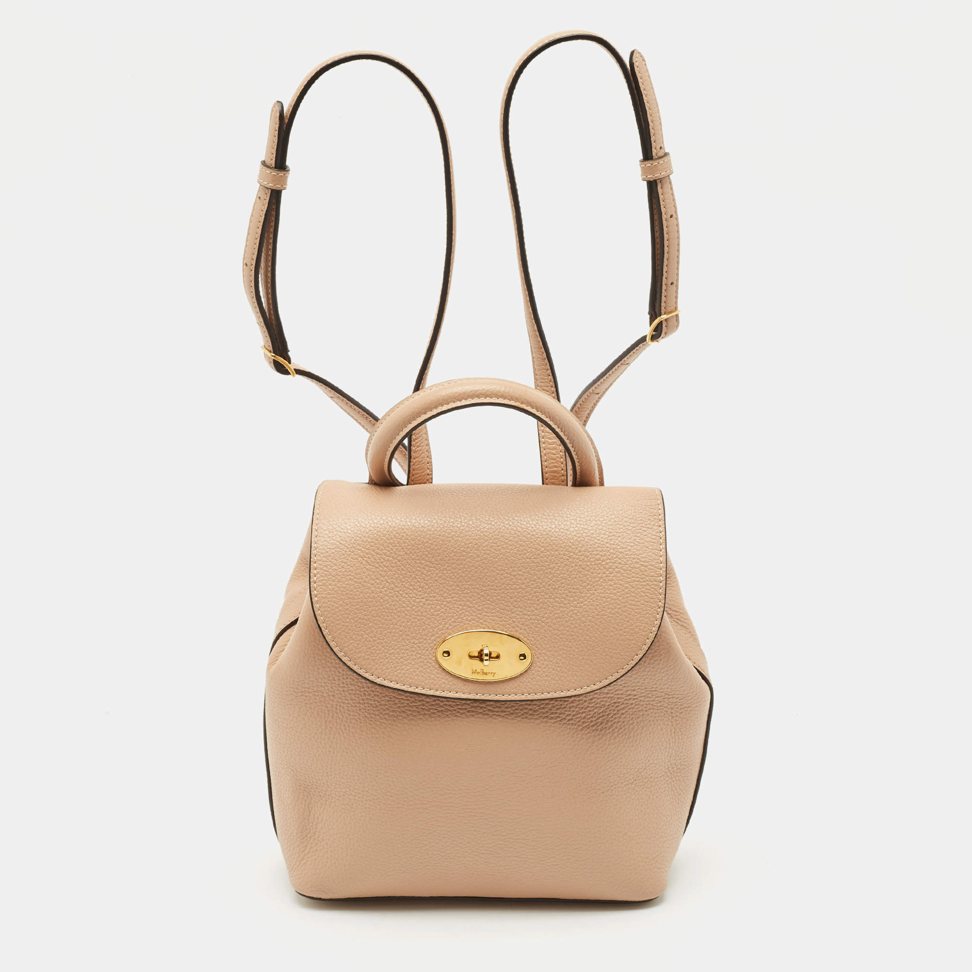 Mulberry Beige Leather Mini Bayswater Backpack