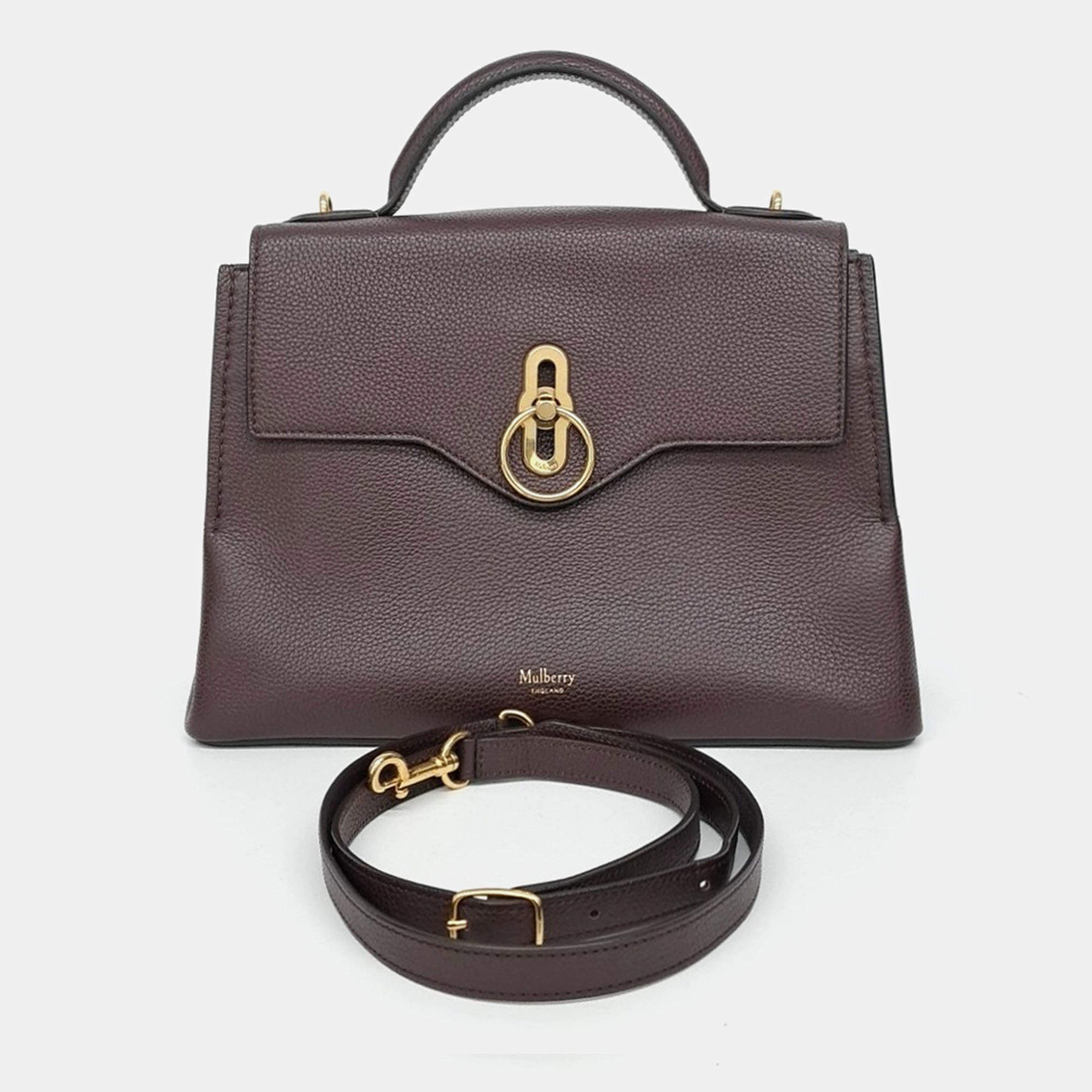 Pre Owned Mulberry Brown Leather Seton Bag