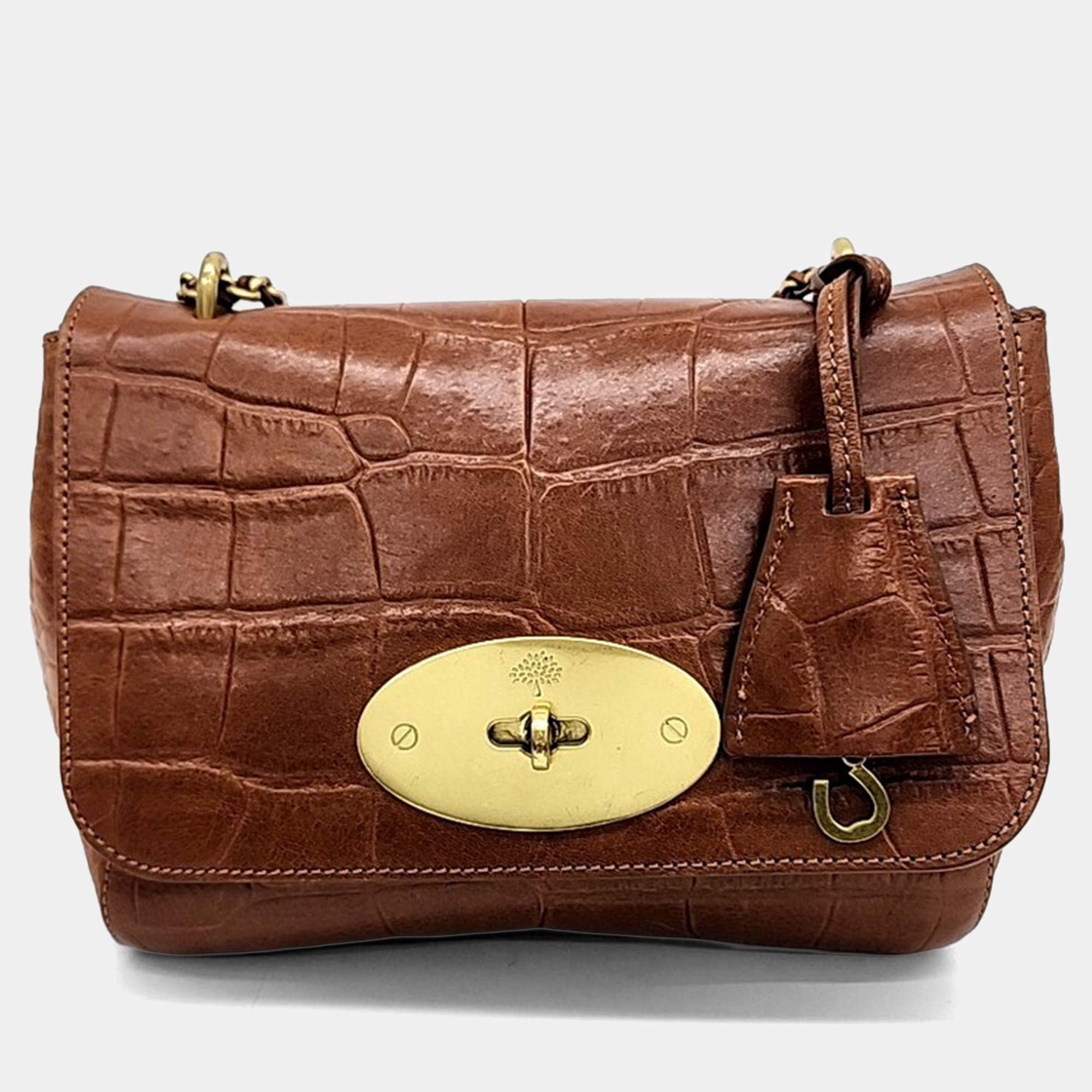Pre Owned Mulberry Brown Leather Lily Bag