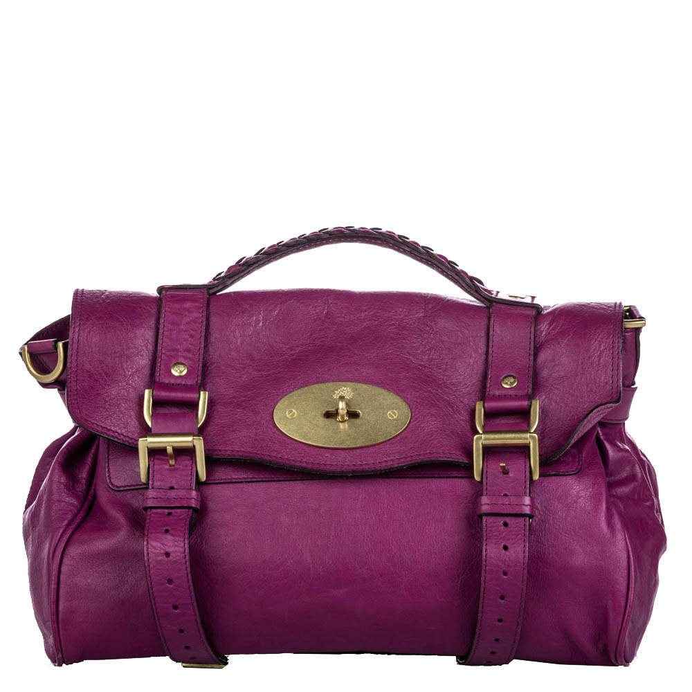 mulberry purple handbag