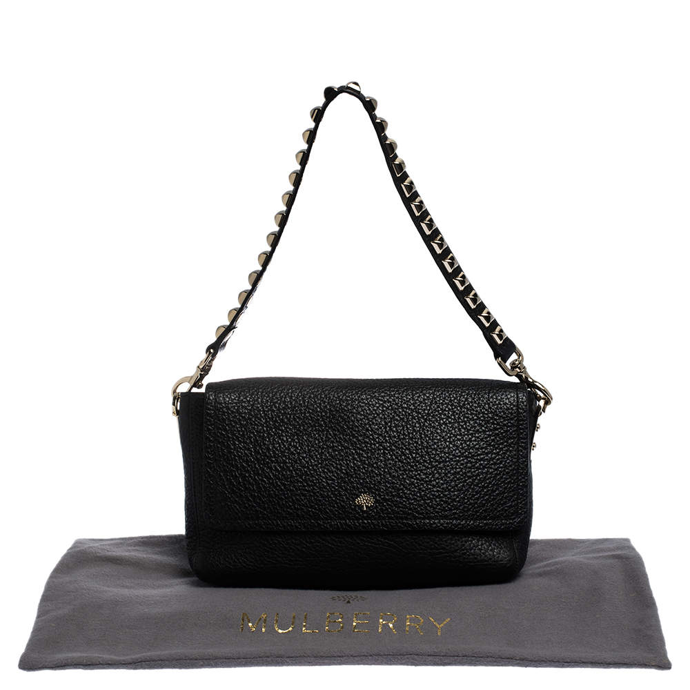 Mulberry Black Leather Studded Handle Shoulder Bag Mulberry TLC