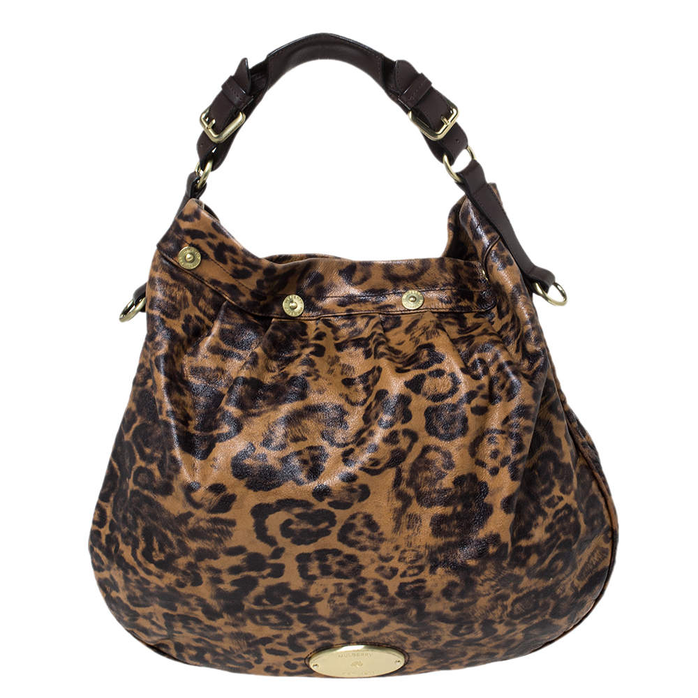 mulberry leopard print bag