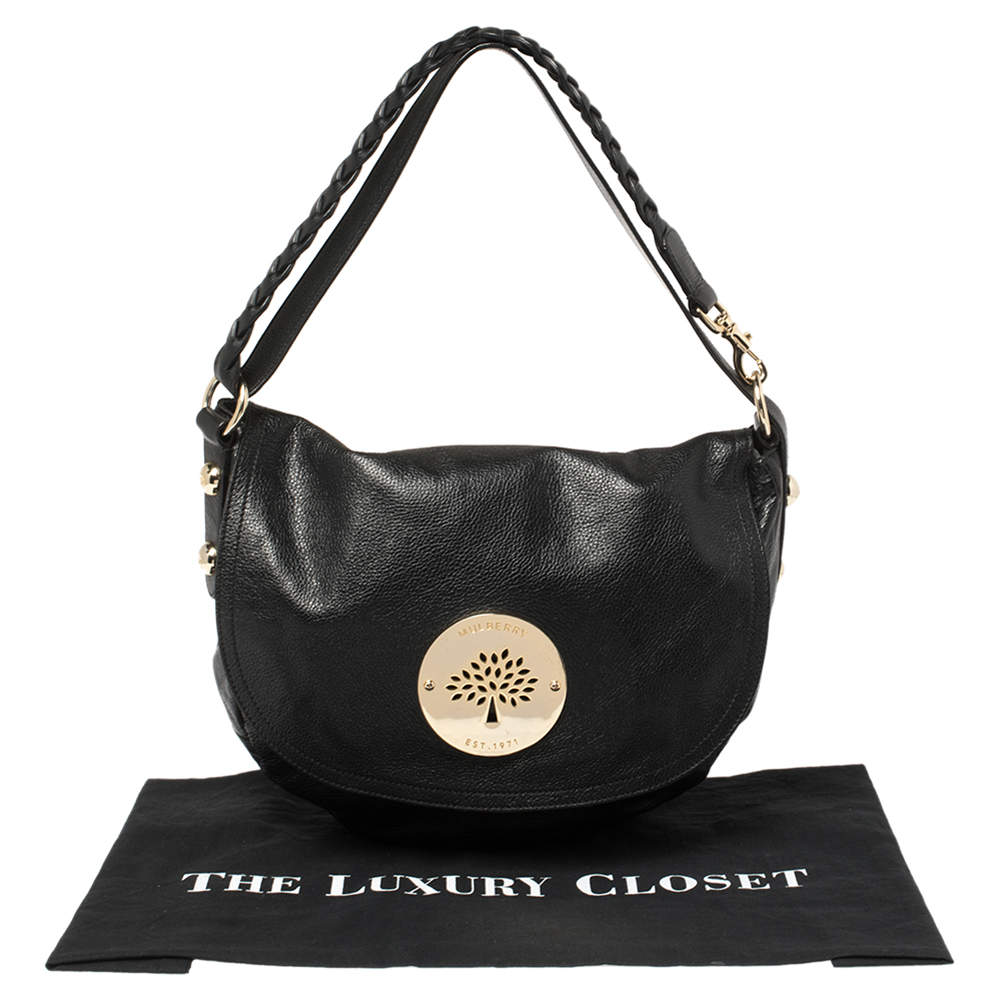 Mulberry Black Leather Daria Shoulder Bag Mulberry