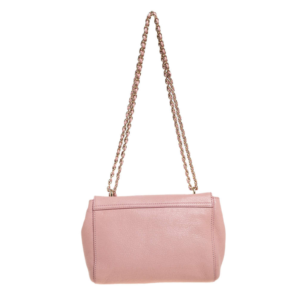 Lily leather handbag Mulberry Pink in Leather - 34332844