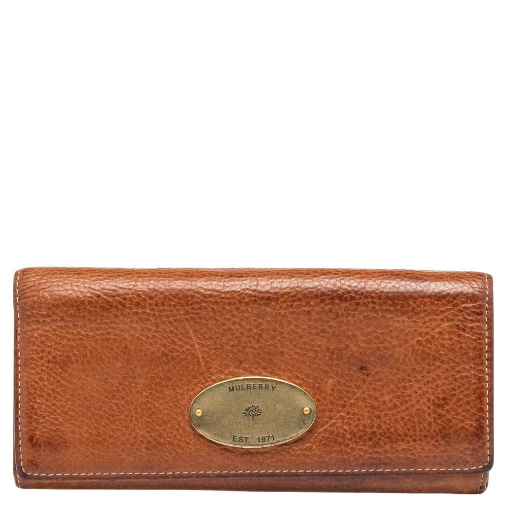 Mulberry Brown Leather Continental Wallet