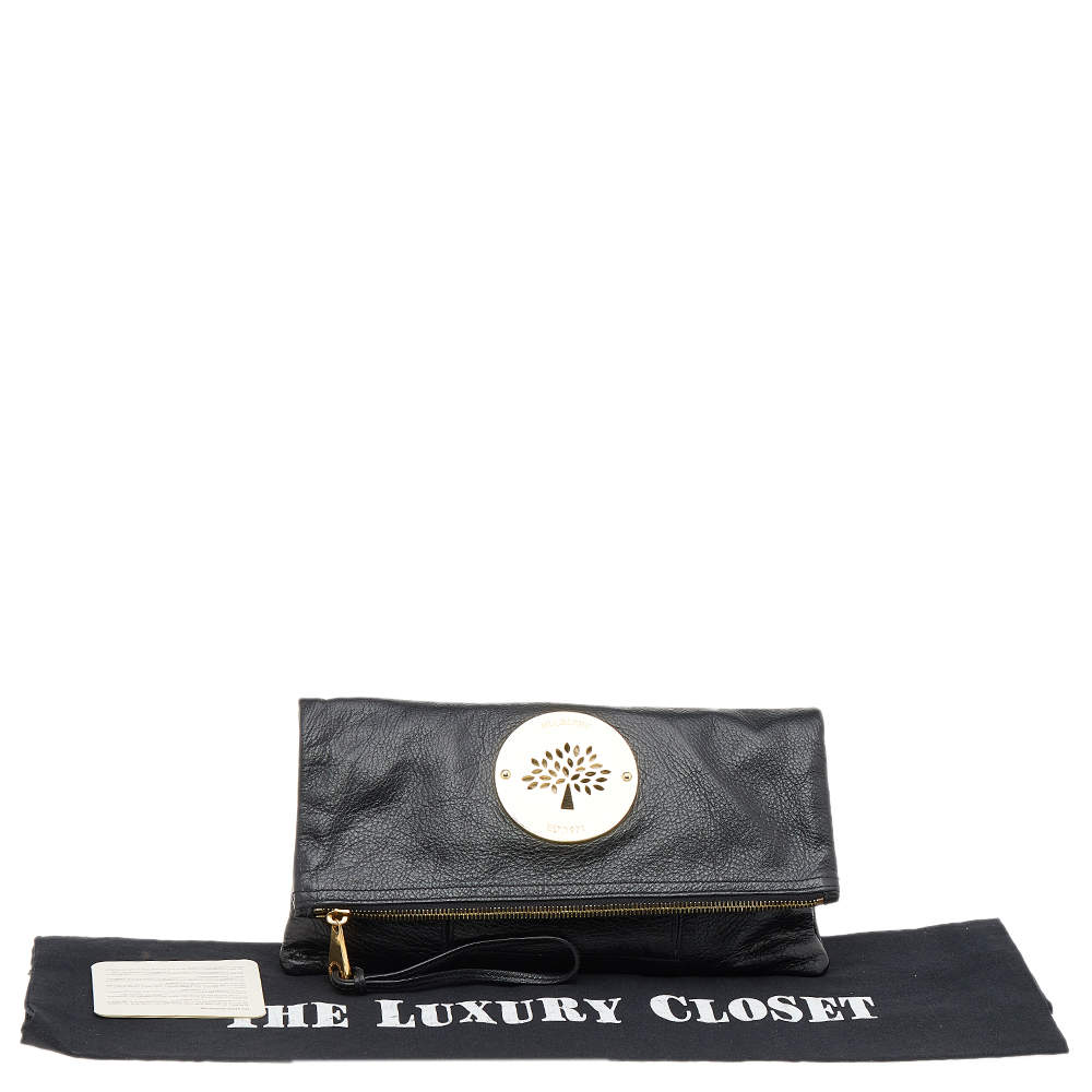 Daria leather clutch bag Mulberry Black in Leather - 22880448