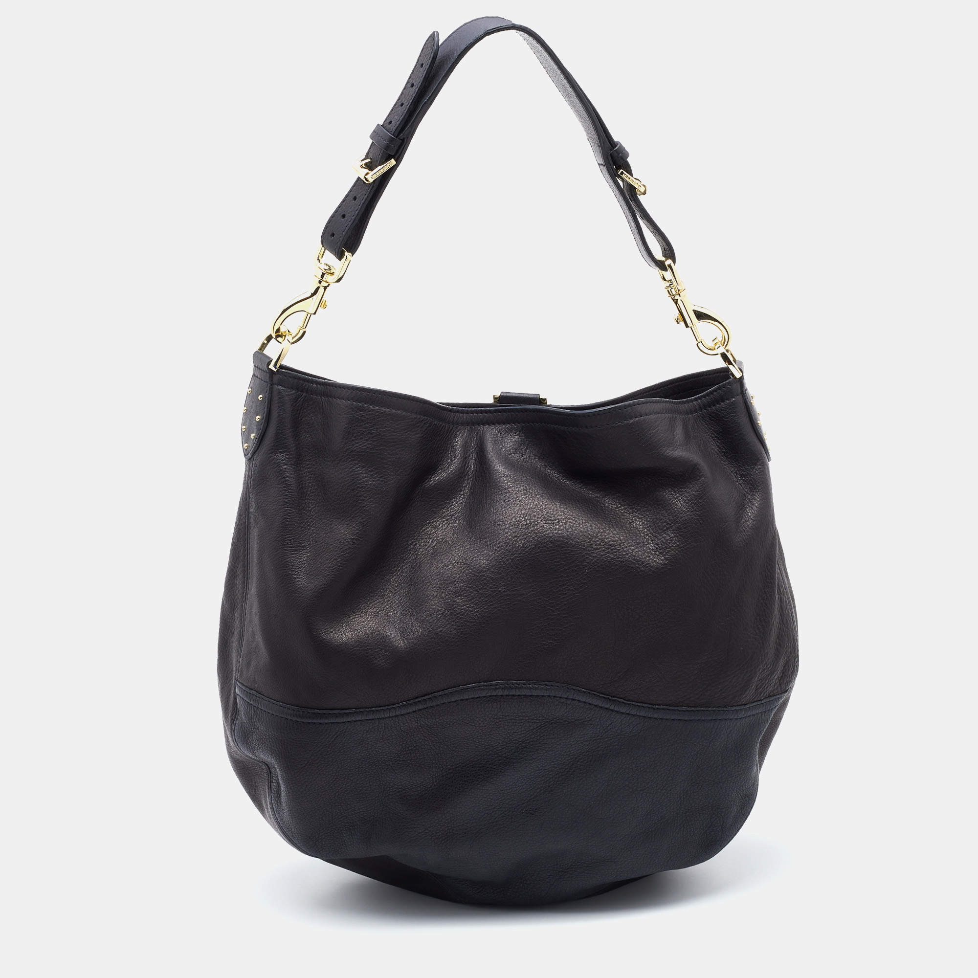Pre Owned Mulberry Black Leather Hobo