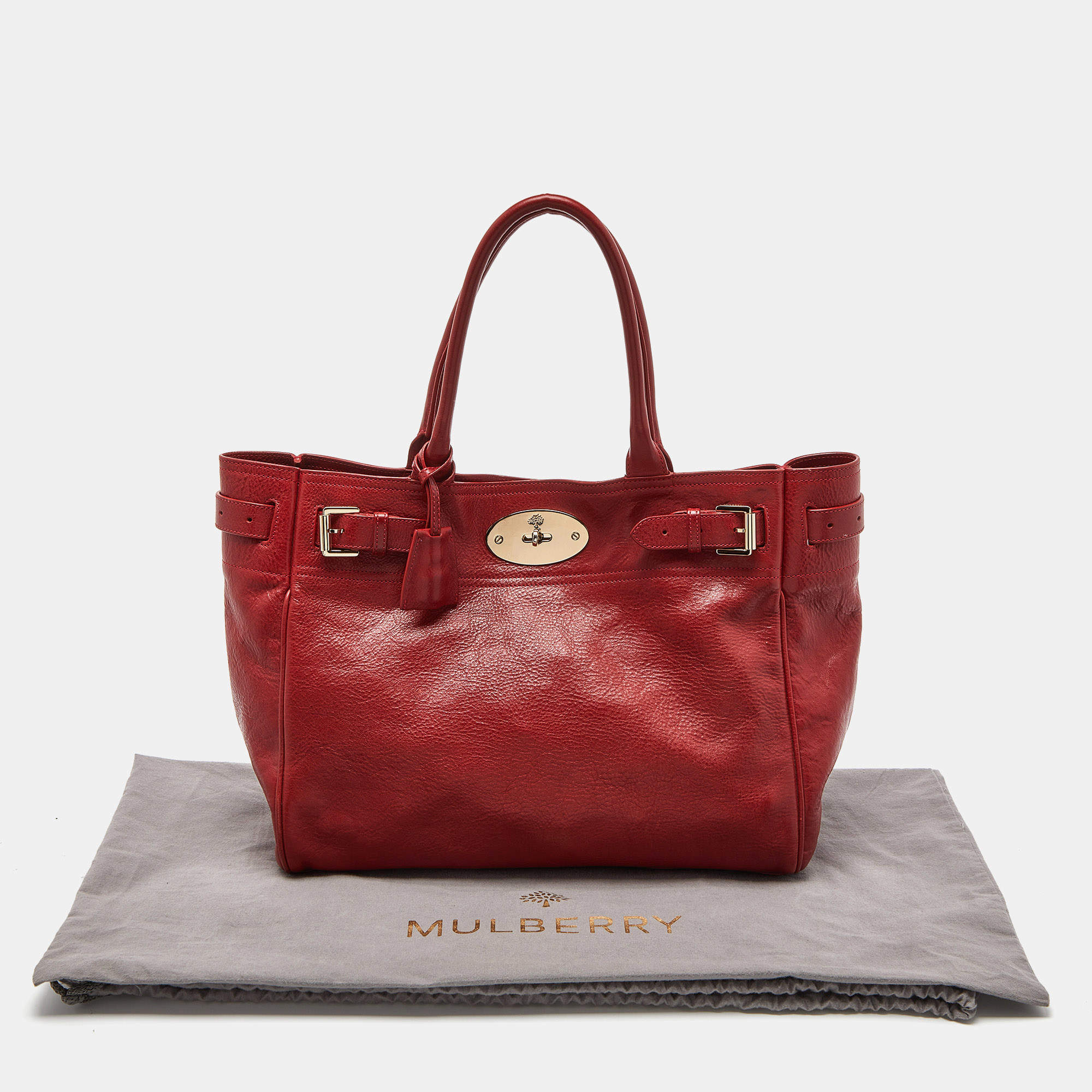 Mulberry Red Leather Bayswater Tote