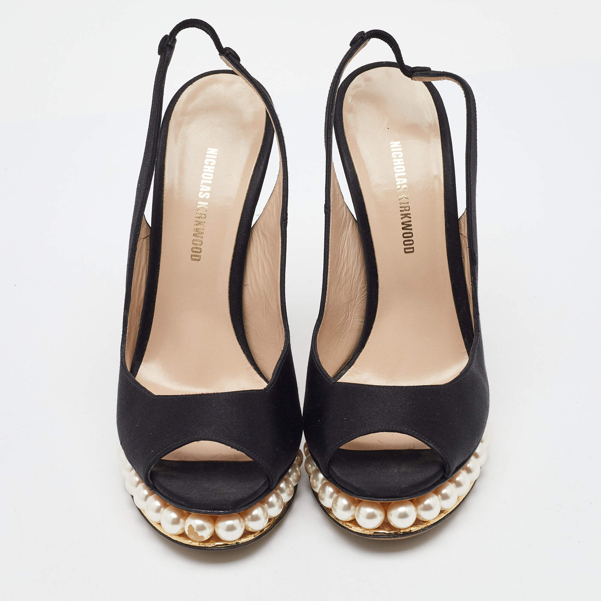 Nicol様② Nicholas Kirkwood Black Suede Prism Pump Heels Nicholas Kirkwood