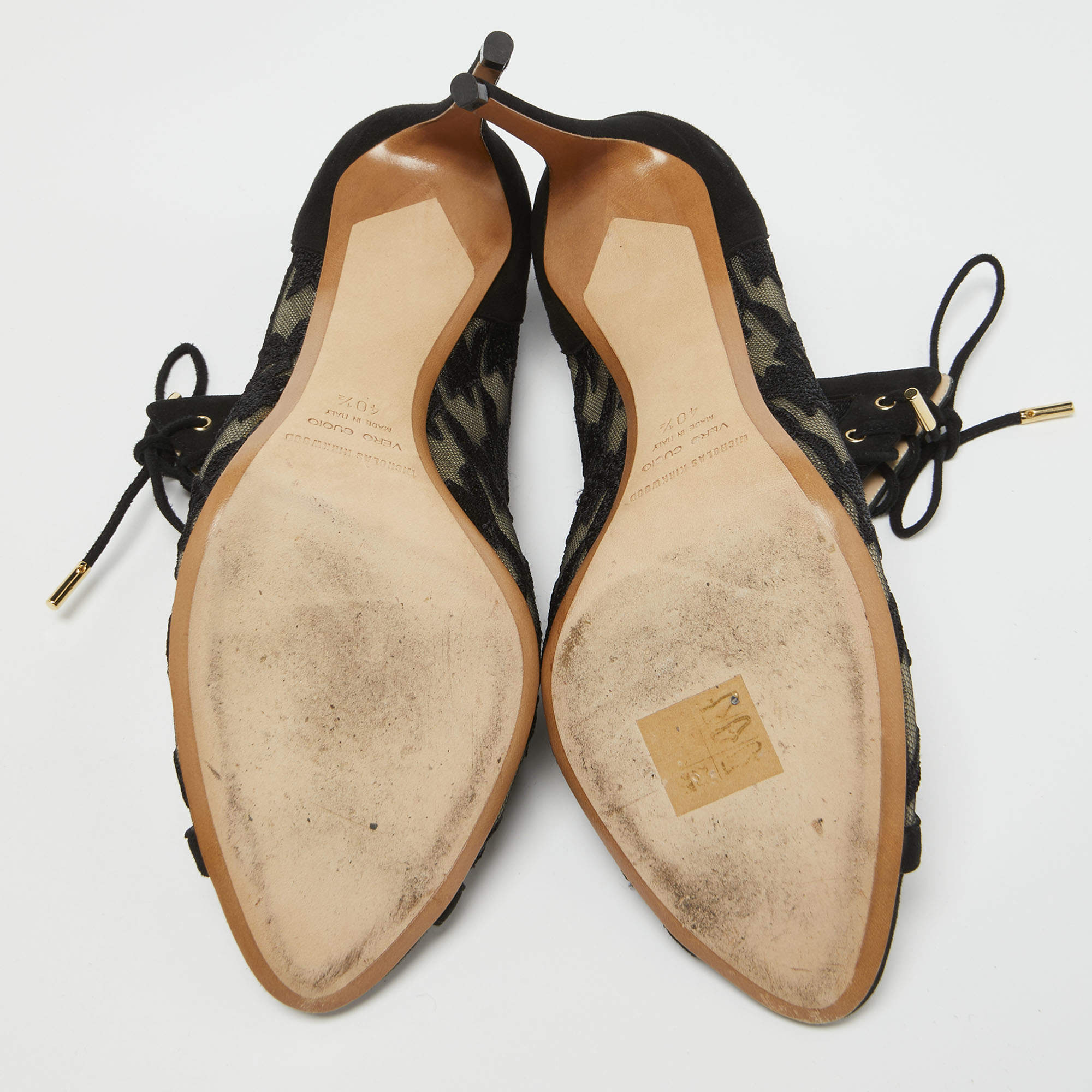 Nicholas Kirkwood Women'S 909A59Nl11N99 Black Leather Sandals