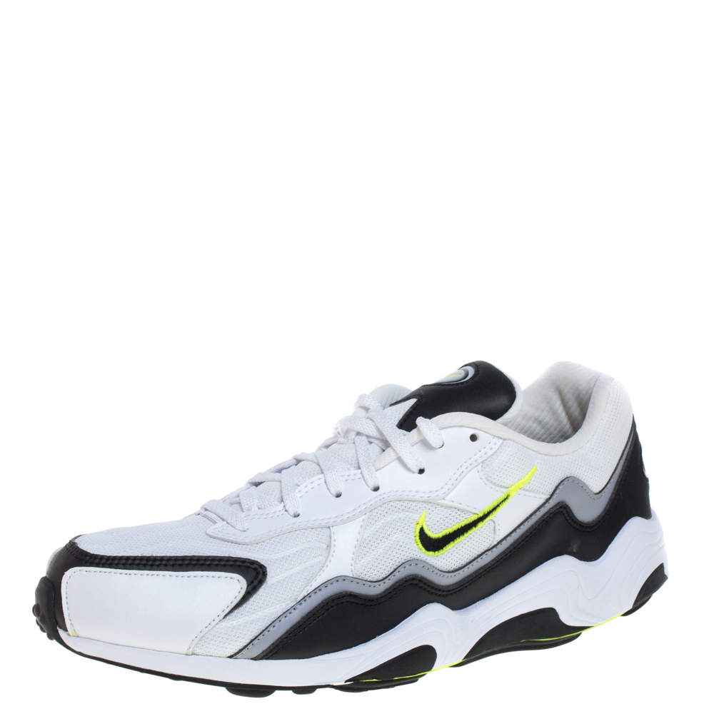 Nike Air Black/White Leather And Mesh Zoom Alpha Sneakers Size 43