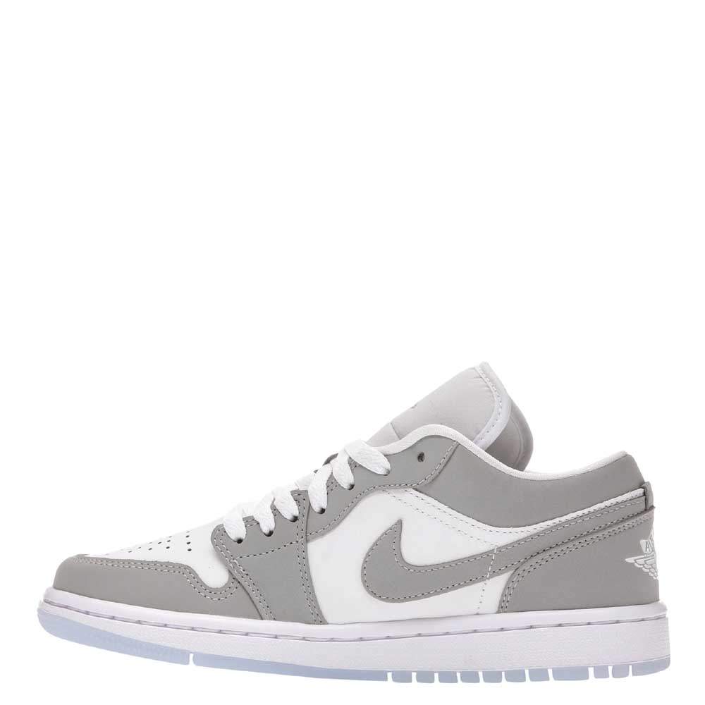 Pre Owned Nike Jordan 1 Low Wolf Grey Sneakers Size US 6W (EU 36.5)