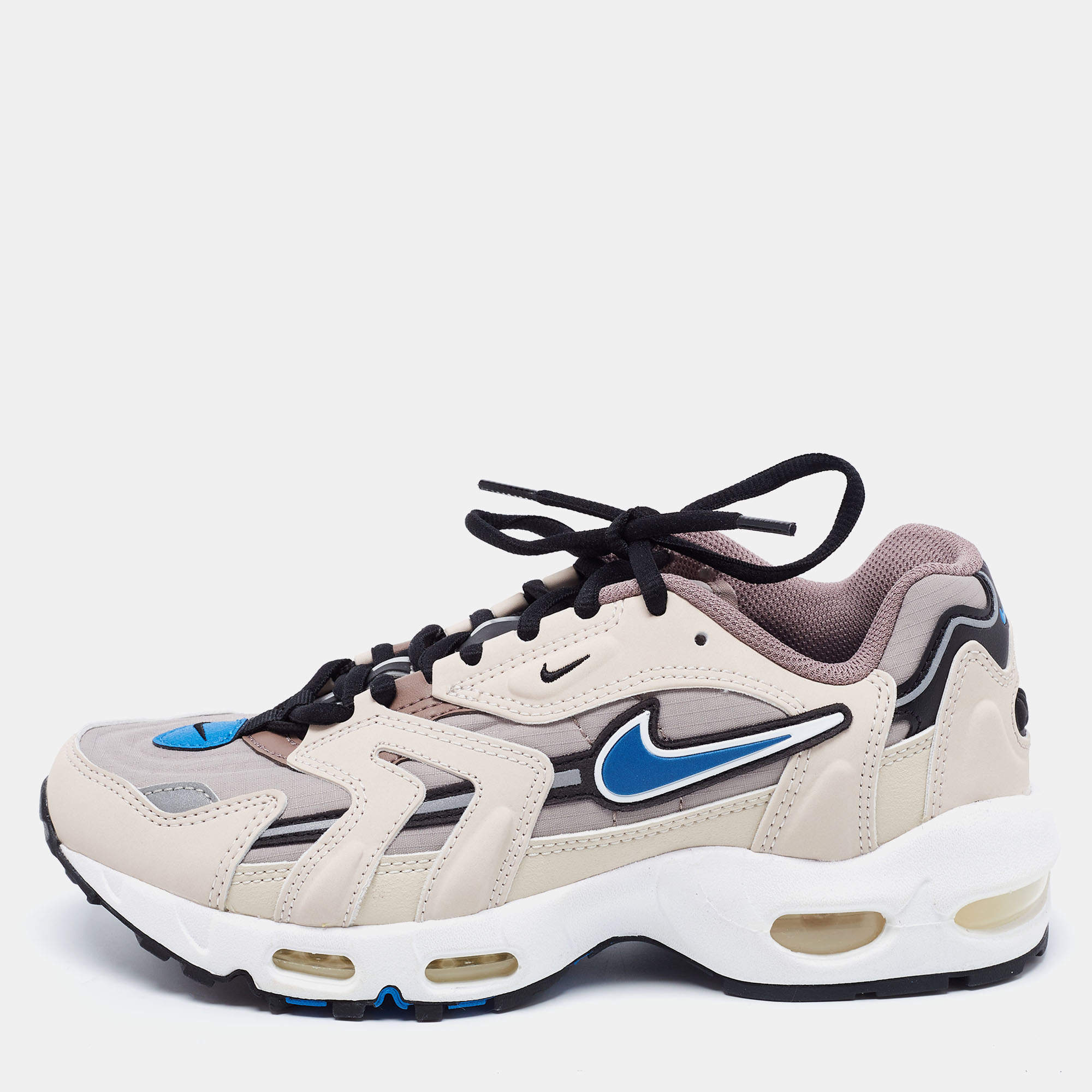 Nike Multicolor Fabric and Leather Air Max 96 II Malt Taupe Haze Low-Top Sneakers Size 40