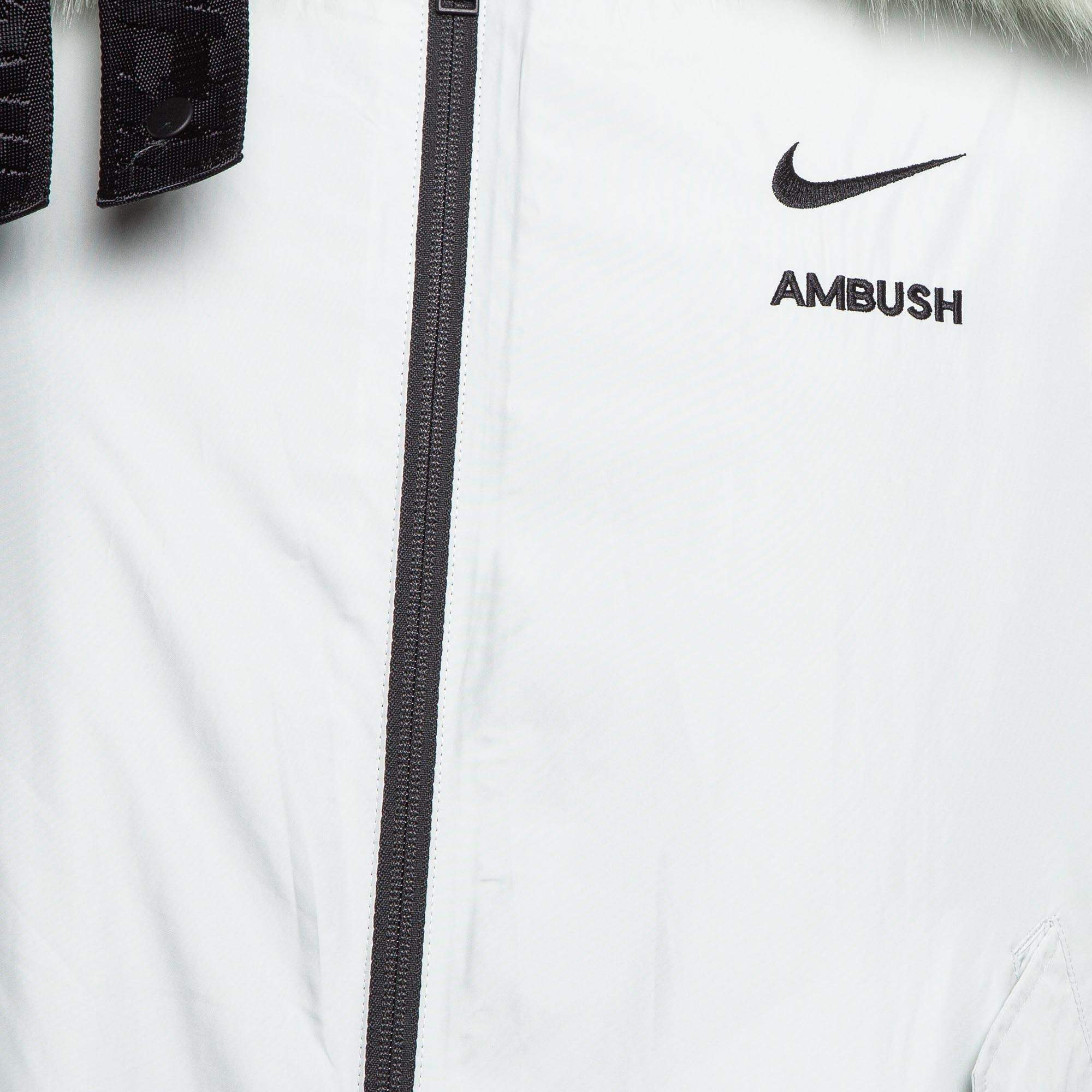 Nike x Ambush Jade Green Faux Fur Reversible Jacket L Nike | TLC