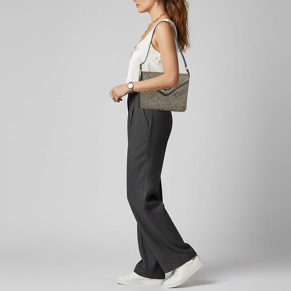 Nina Ricci Black Leather And Nylon Flap Chain Shoulder Bag Nina