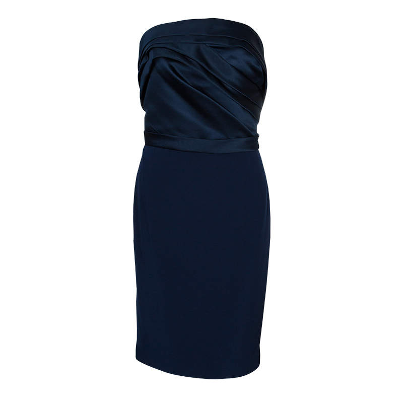 marchesa notte navy mena dress