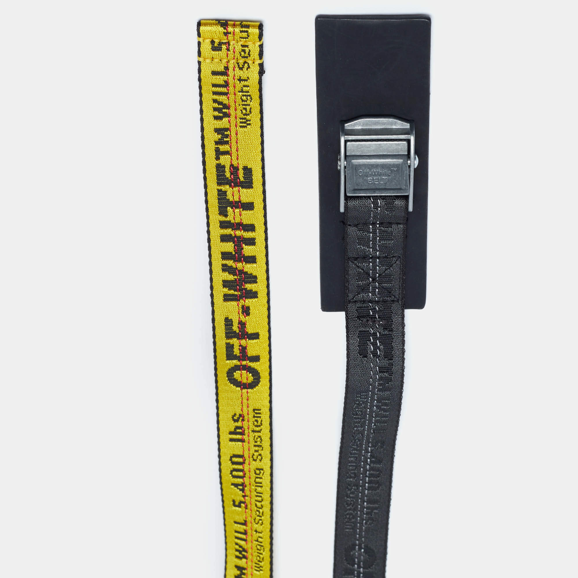 Off White Belt 200cm Unisex hotsell Black Transparent