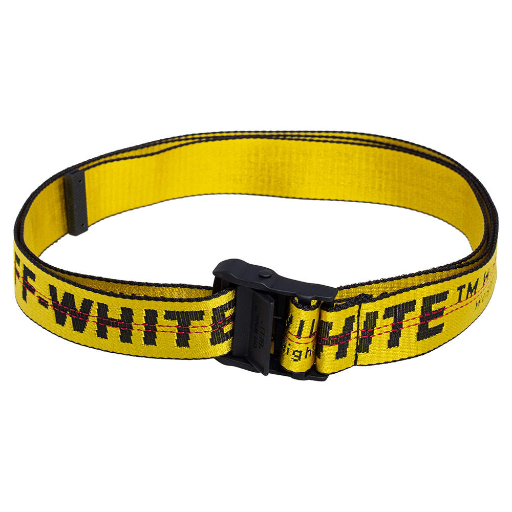 حزام أوف وايت اندستريال نايلون أسود/ أصفر 200 سم
