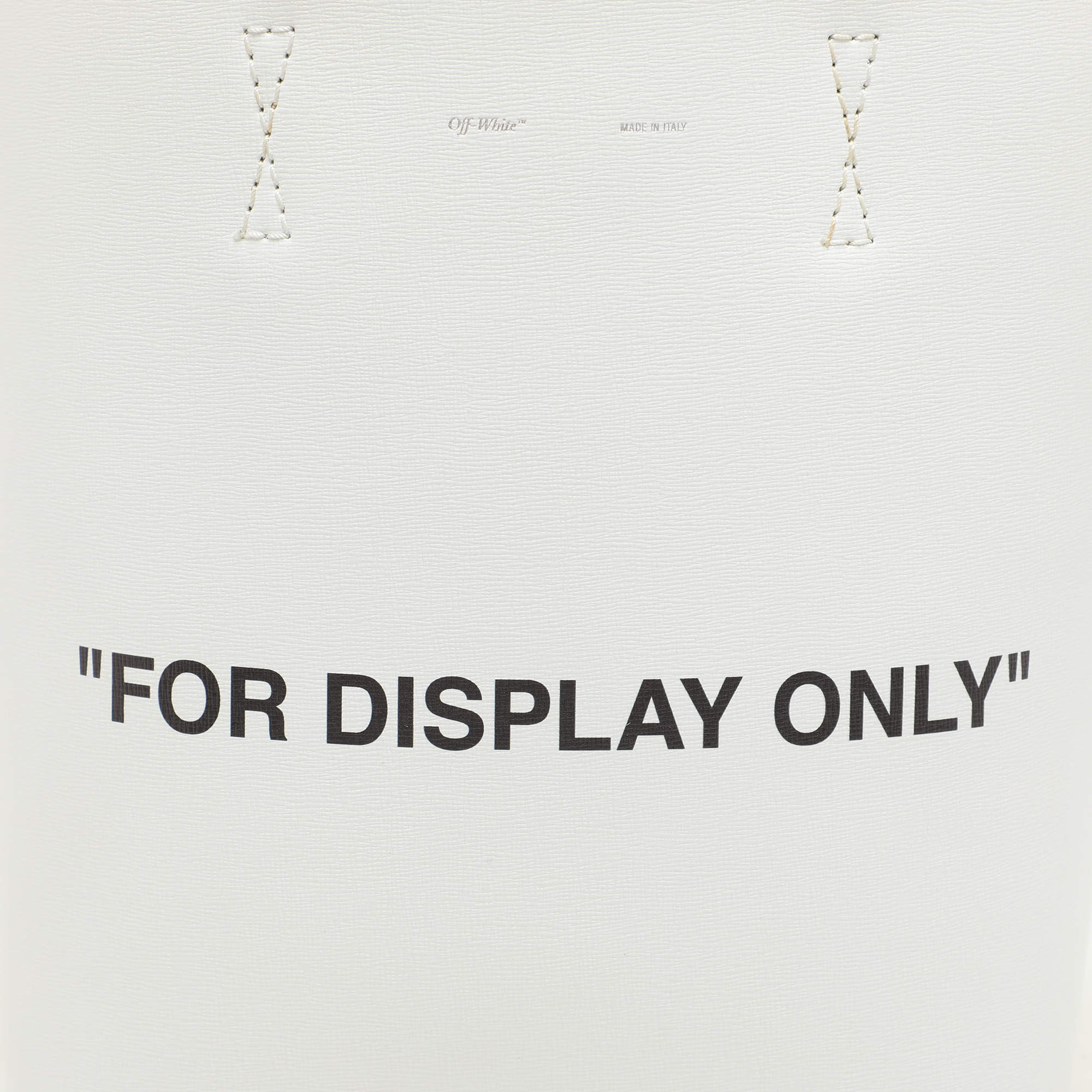 off-white オフホワイト ”FOR DISPLAY ONLY\" TOTE off white（オフホワイト）の「【1-3日お届け】OFF WHITE For Display