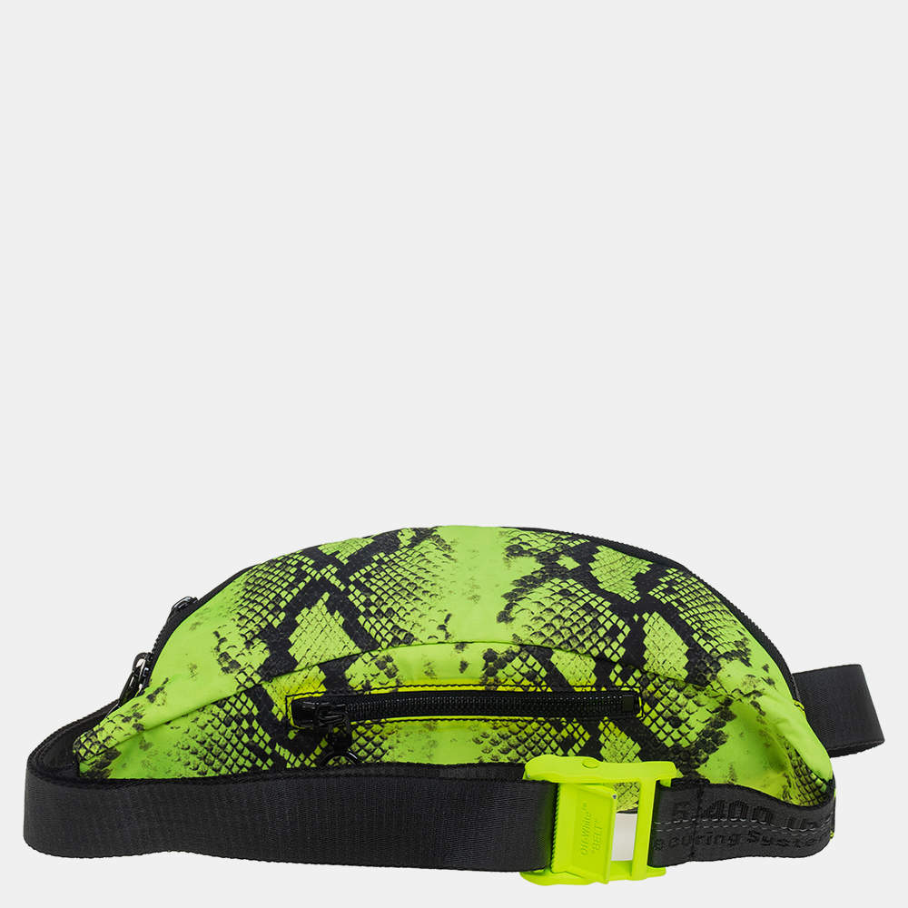 Baginning Green Python Print Stylish Fanny Pack Fashion Belt Bag