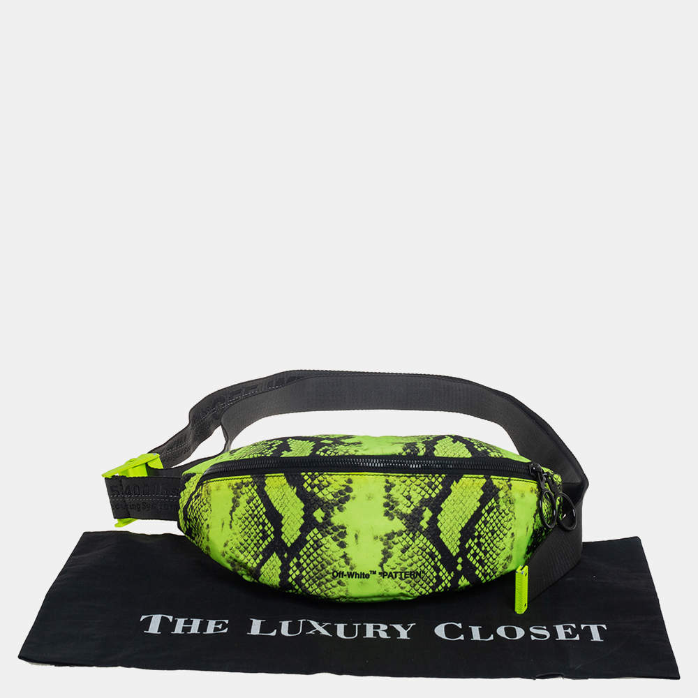 Baginning Green Python Print Stylish Fanny Pack Fashion Belt Bag