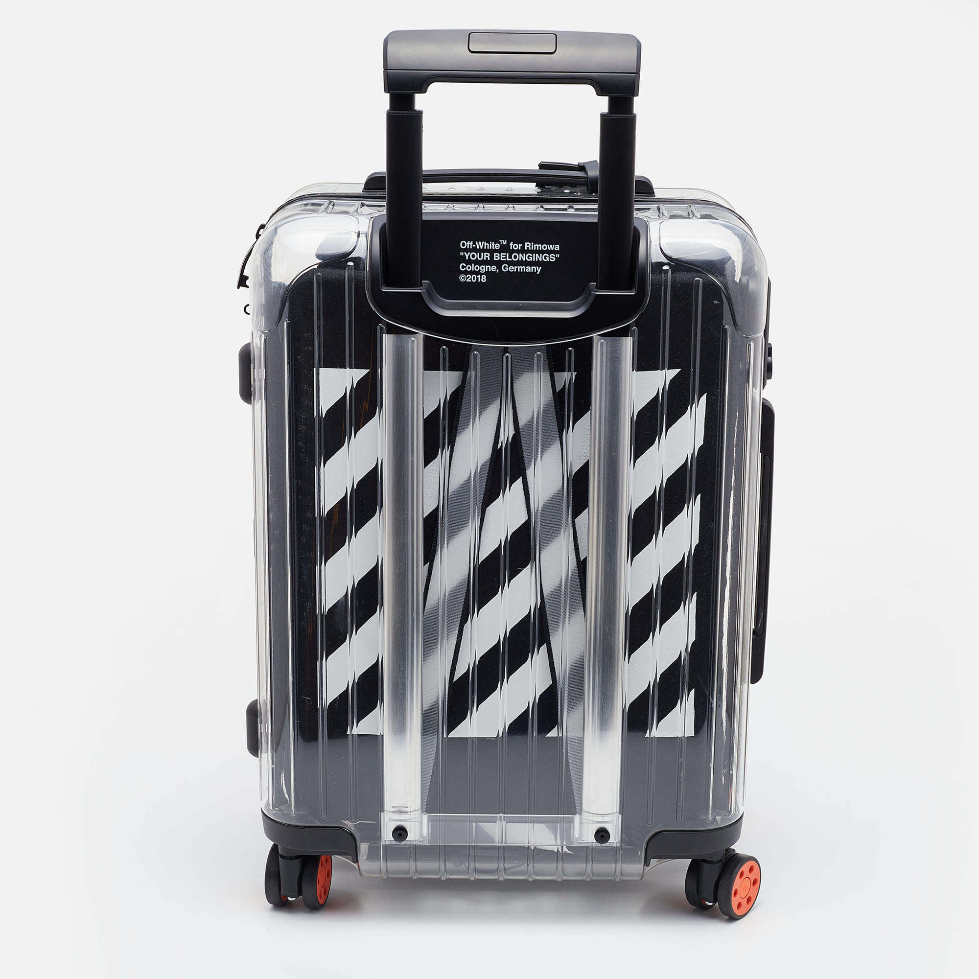 Off-White x Rimowa Transparent/Black PVC Virgil Abloh Suitcase