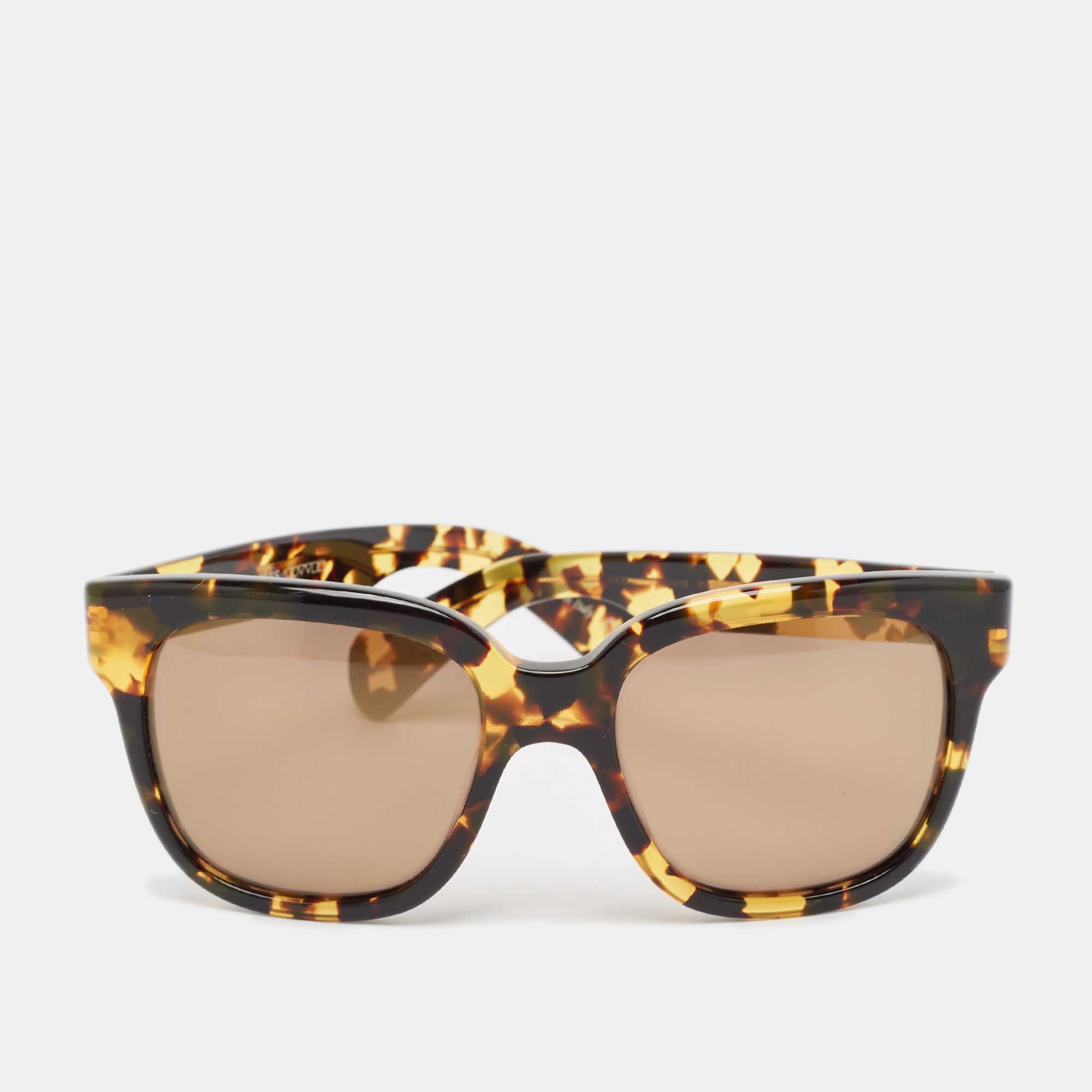 Oliver Peoples Brown Tortoise Brinley Square Sunglasses