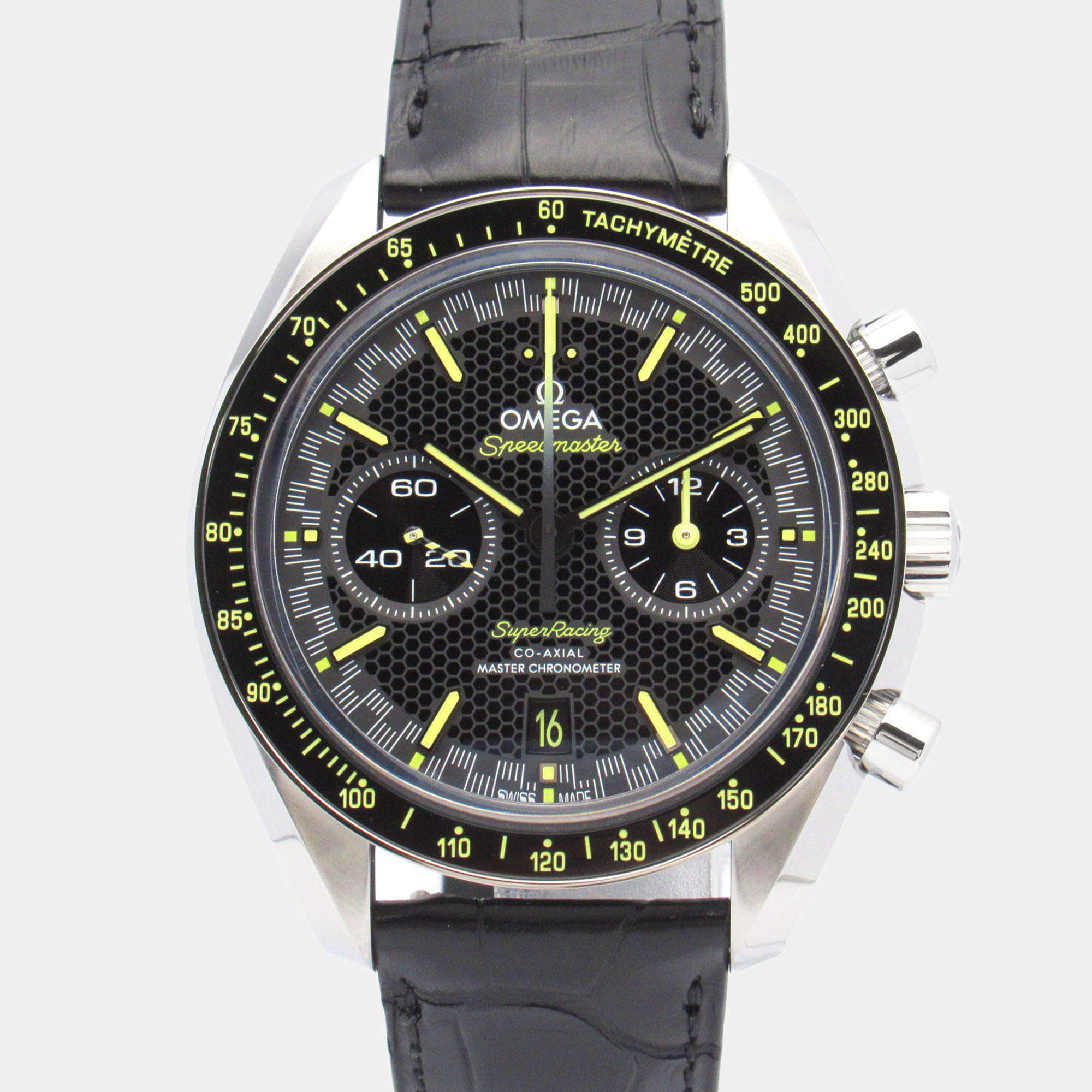 Pre Owned Omega Speedmaster 329.30.44.51.01.003 Automatic Black Stainless Steel Women's Wristwatch 44 mm