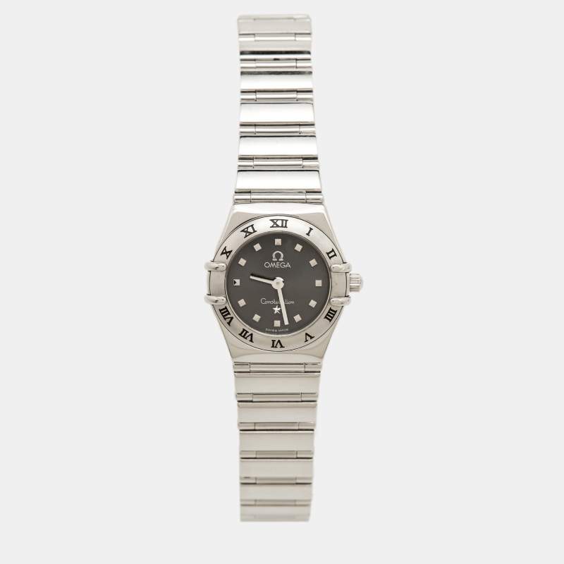 مملوكة مسبقًا Omega Constellation 1561.51.00 Grey Dial Stainless Steel Women's Wristwatch 22.50 mm