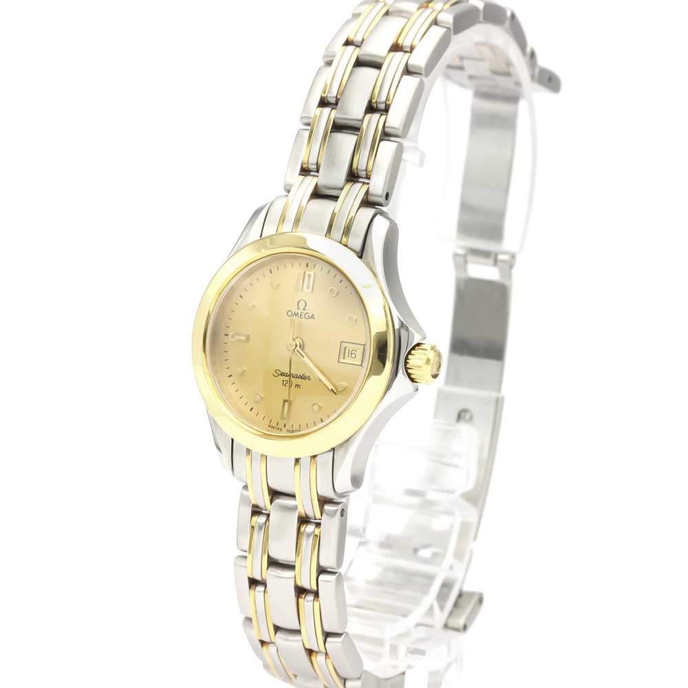 Pre Owned Omega Stainless Steel Seamaster Quartz Women's Wristwatch 26 MM