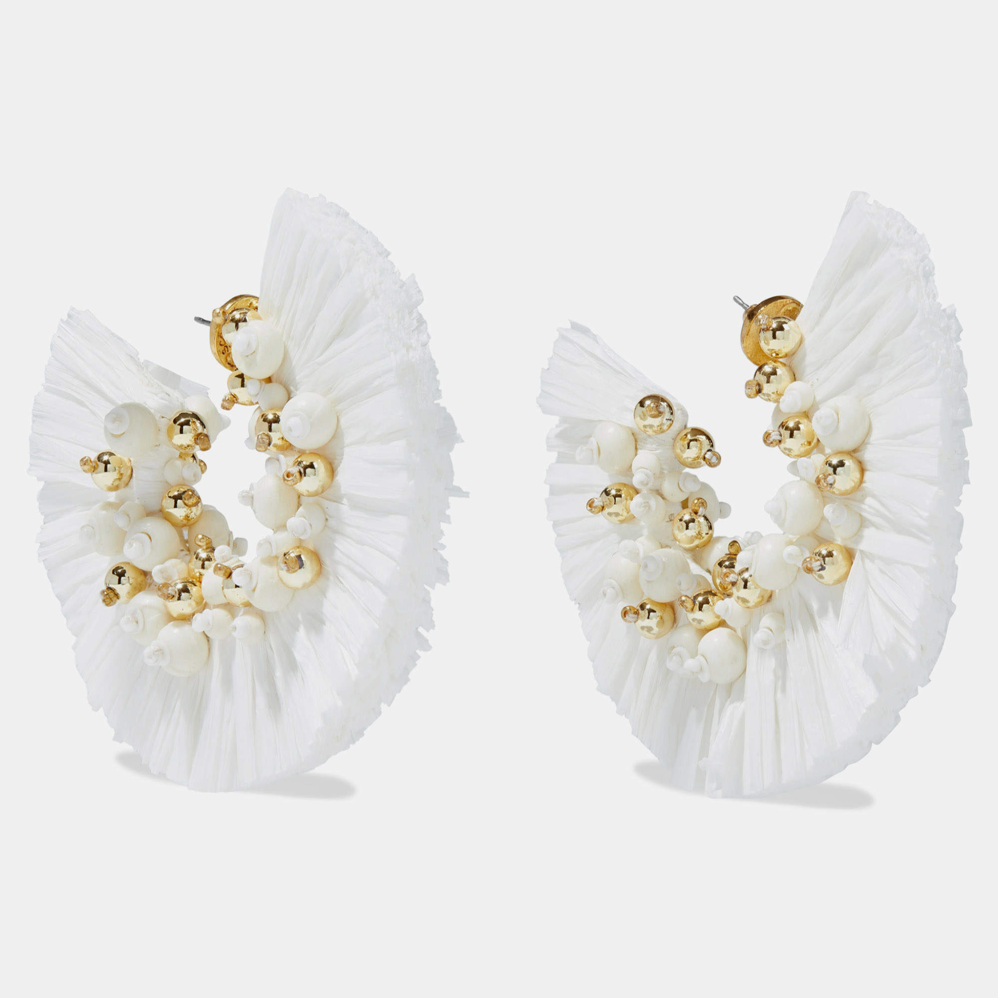 Pre Owned Oscar De La Renta Polyester Earrings