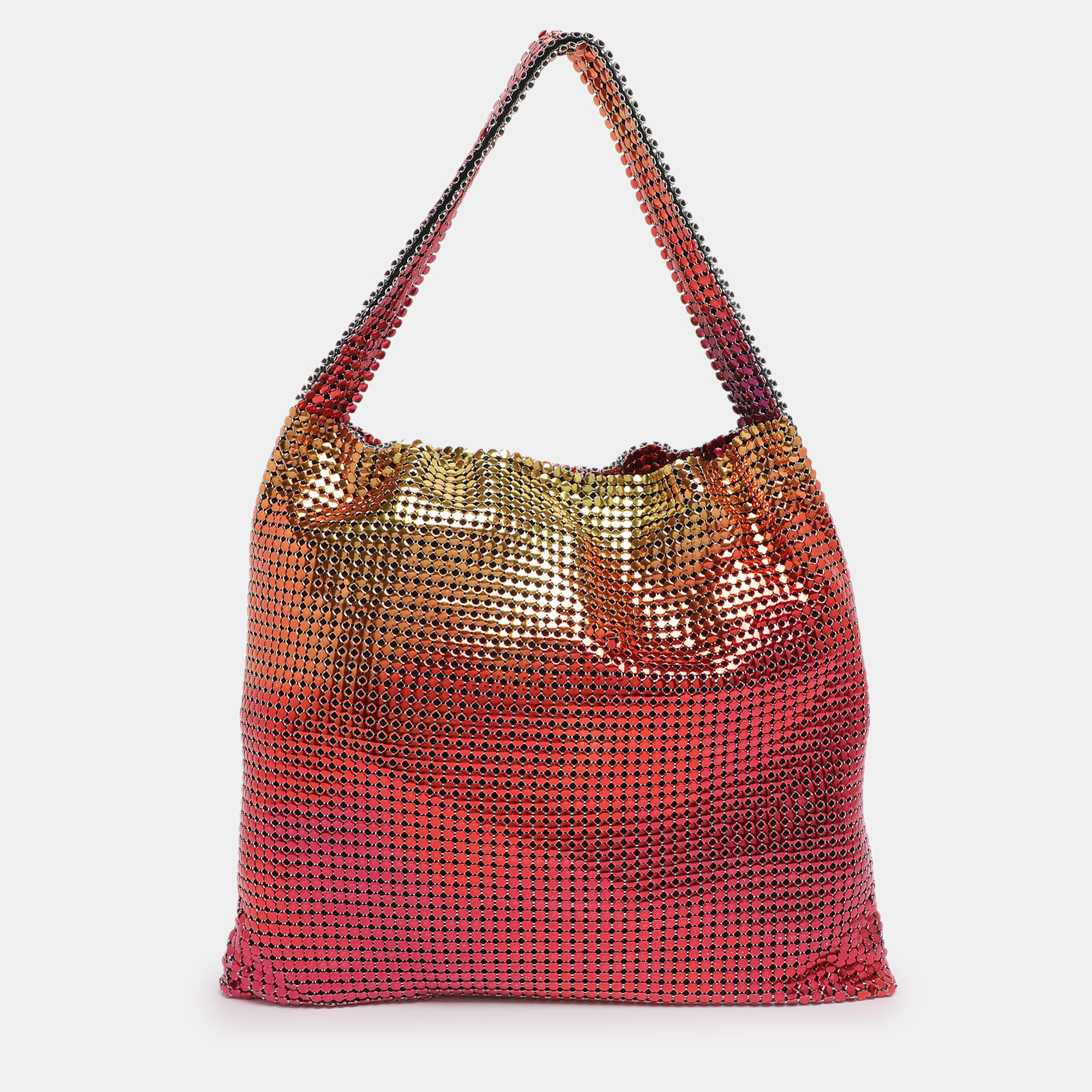 Pre Owned Paco Rabanne Multicolor Metallic Mesh Shoulder Bag