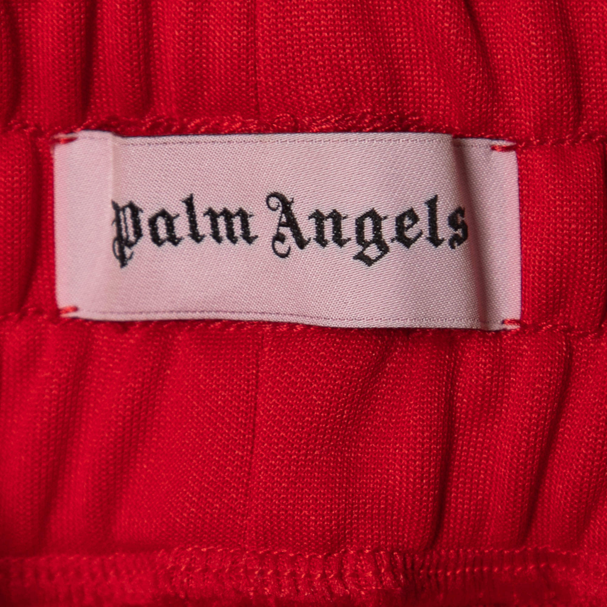 Palm Angels Red Jersey Stripe Detail Track Pants XXS Palm Angels