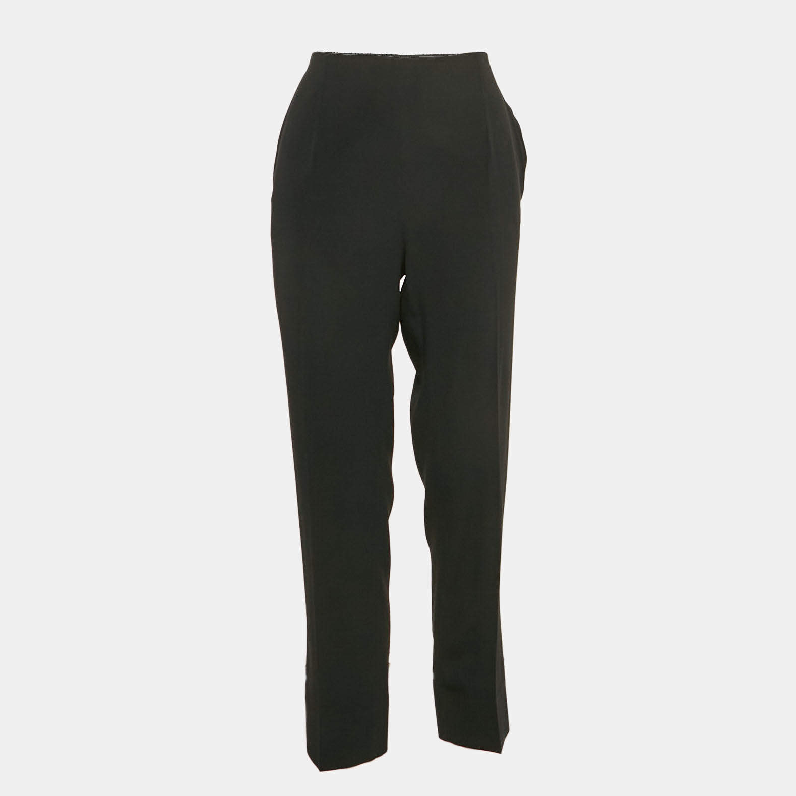 Paule Ka Black Crepe Formal Trousers M