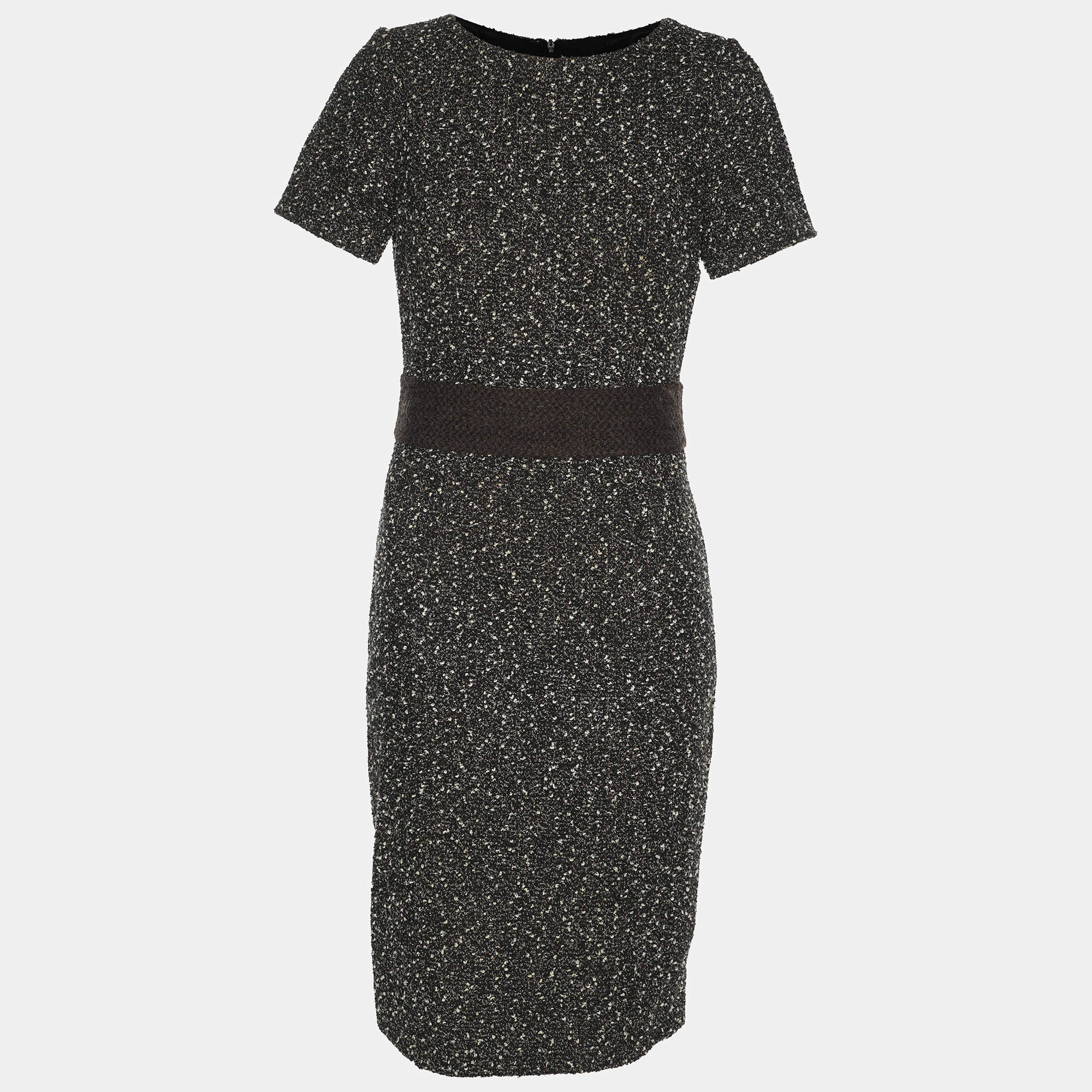Paule Ka Black/White Tweed Dress S