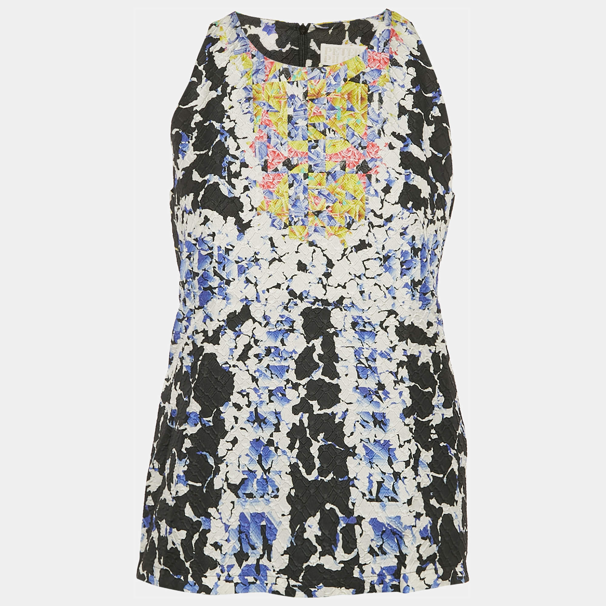 Peter Pilotto Multicolor Printed Silk Sleeveless Top S