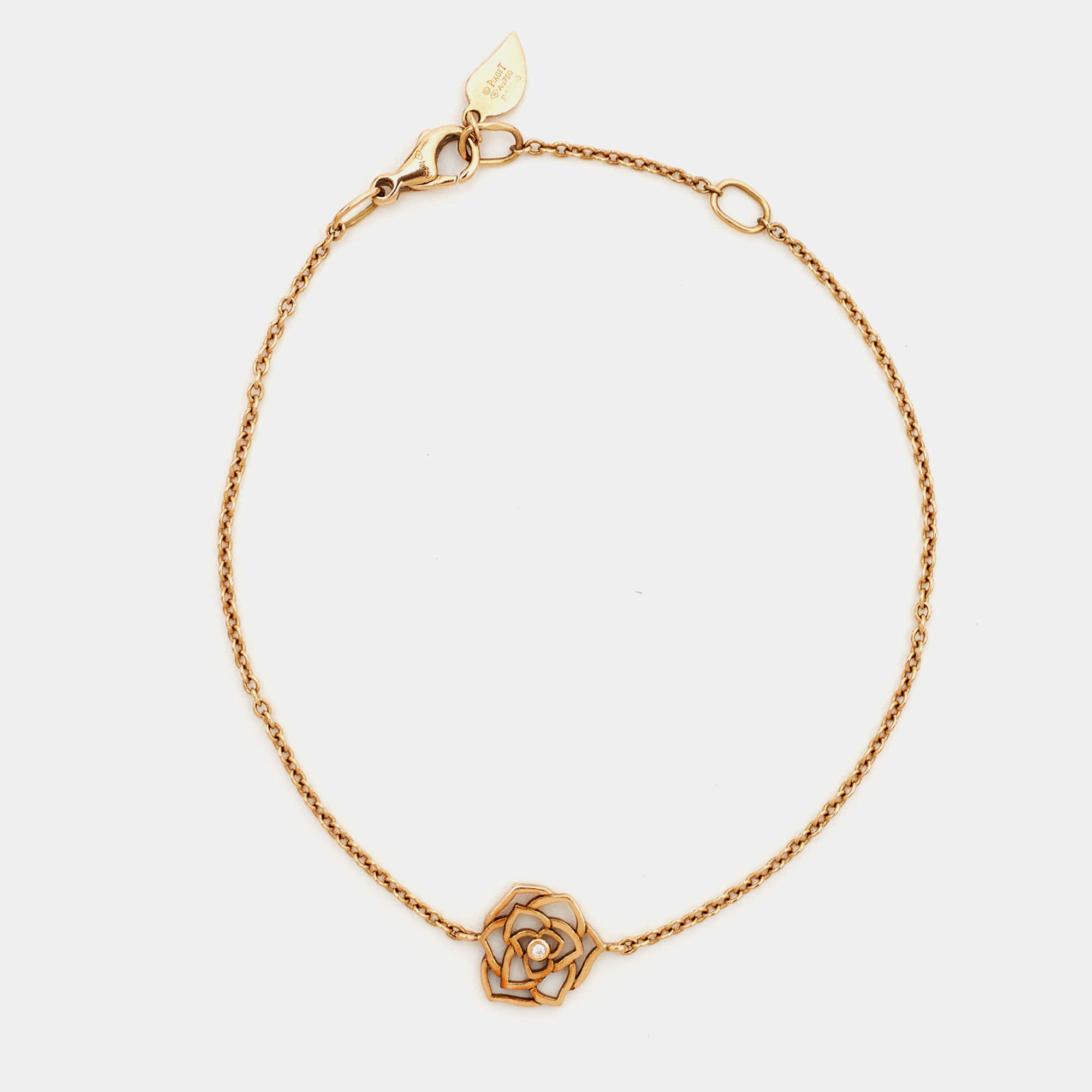 Pre Owned Piaget Rose Diamond 18k Rose Gold Bracelet