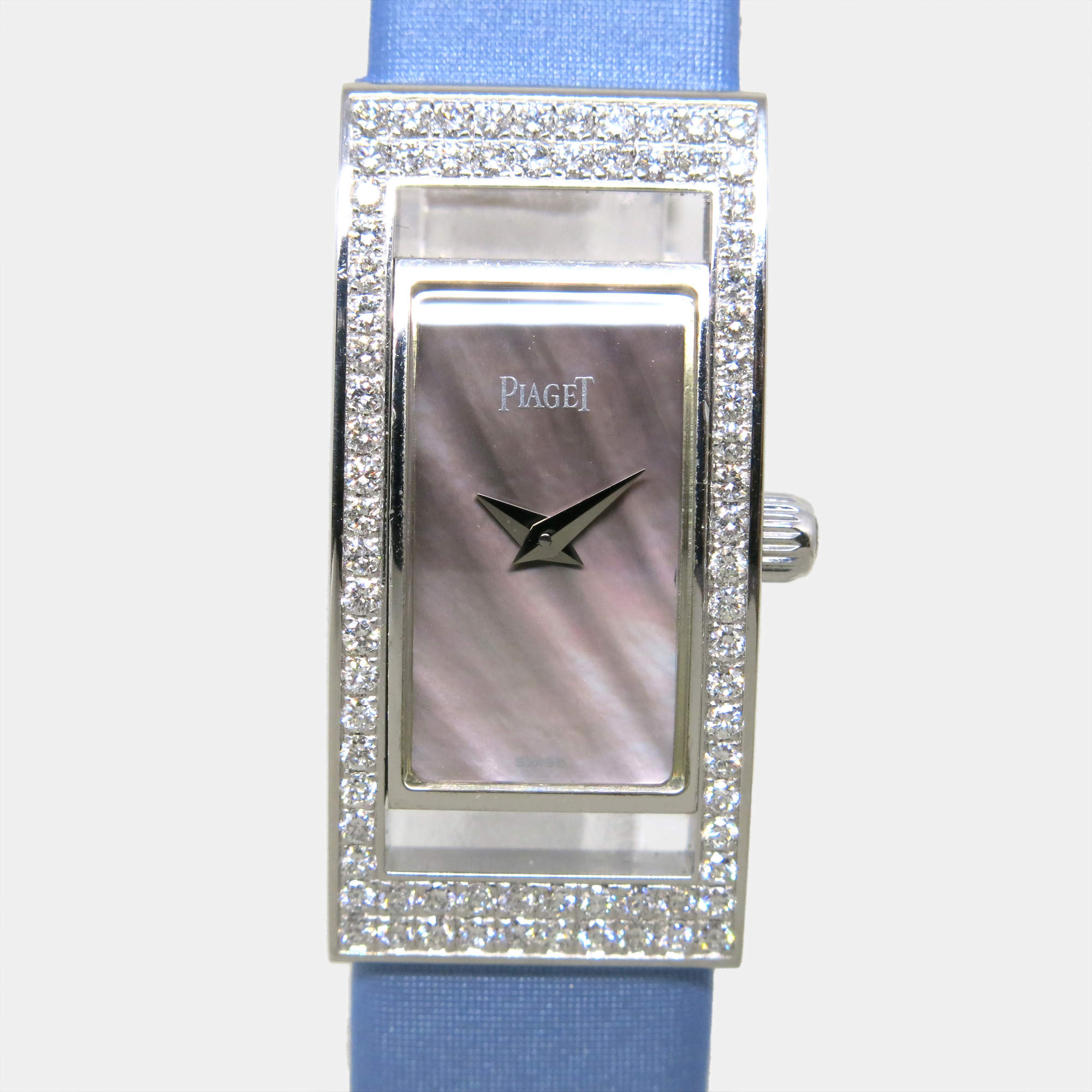 Piaget Shell Dial White Gold limelight Rectangular 54025 Women s