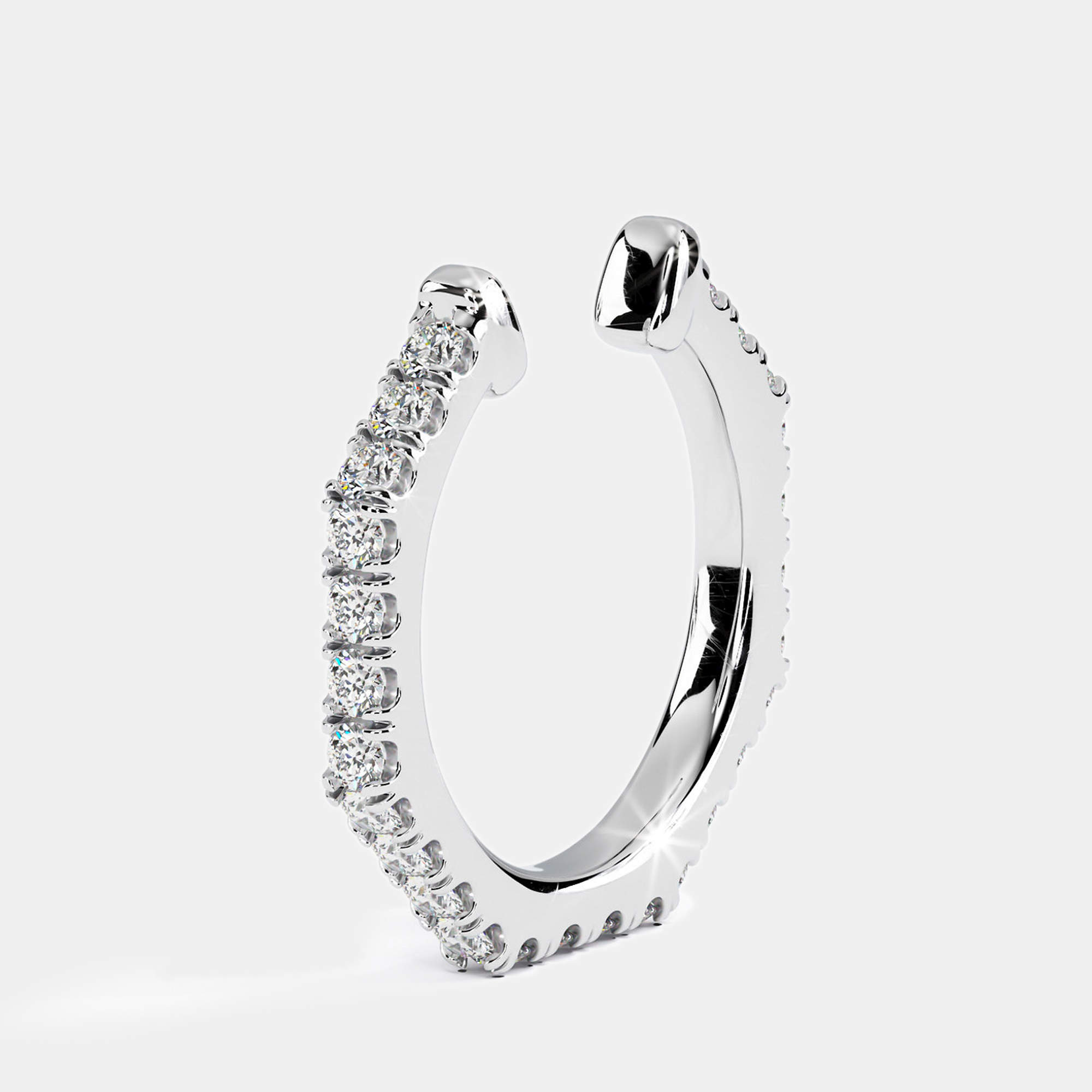 Place Vendome Mono Ear cuff  Vendome VI S ICONE  White Gold 0.12 Carat