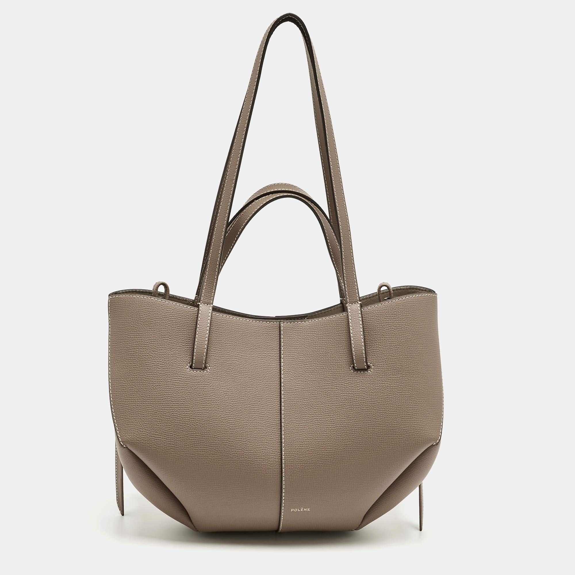 Pre Owned حقيبة يد بولين سايم جلد بني كونياك