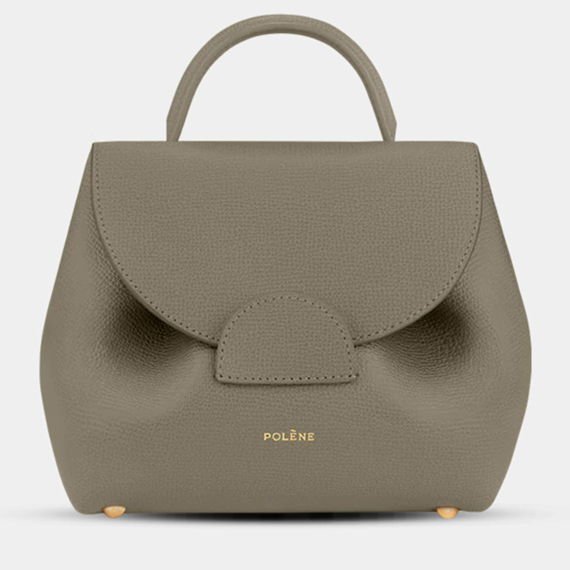 Pre Owned Polene Numero-un-nano Edition Olivier Graine Calfskin Handbag