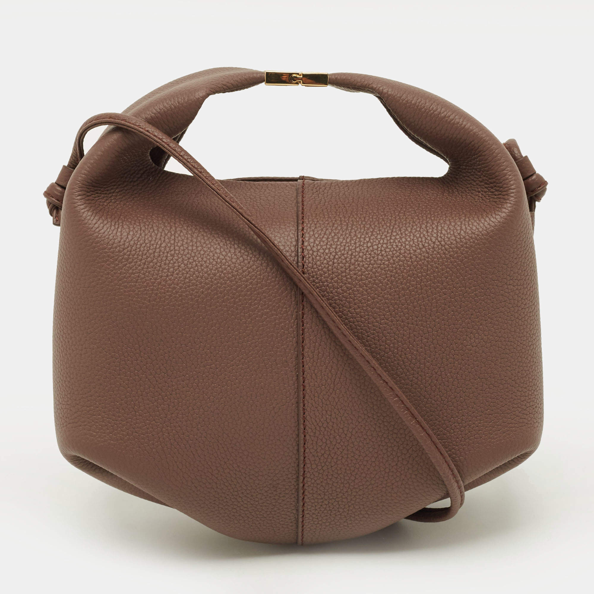 Pre Owned Polène Béri Brown Leather Crossbody Bag