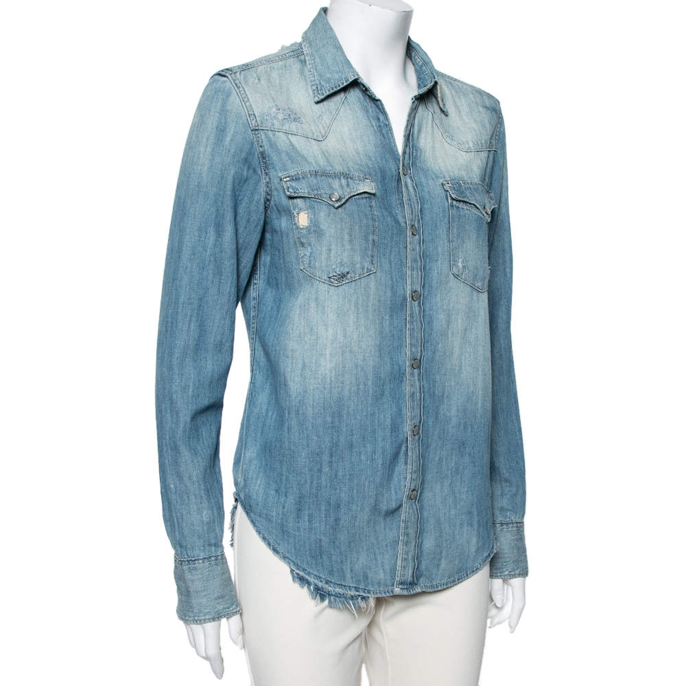 Ralph lauren denim shirt 2024 womens