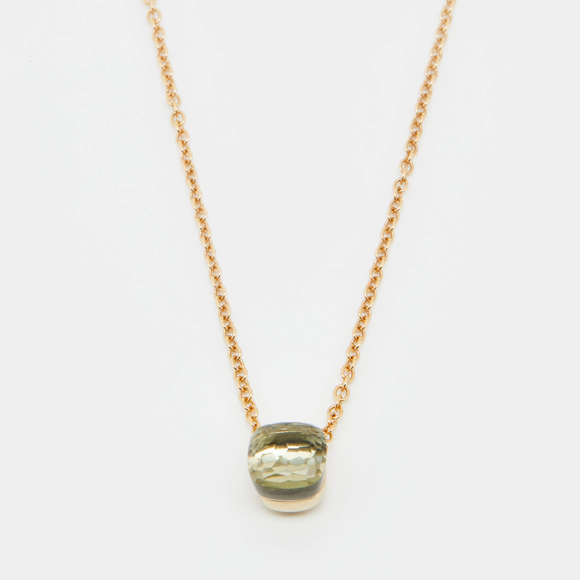 Pomellato Nudo Parsiolite 18k Rose Gold Necklace