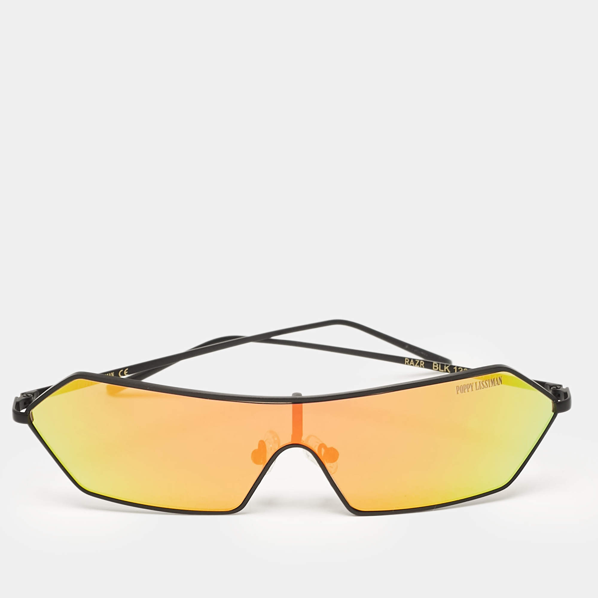 Poppy Lissiman Multicolor/Black Mirror RAZR Shield Sunglasses