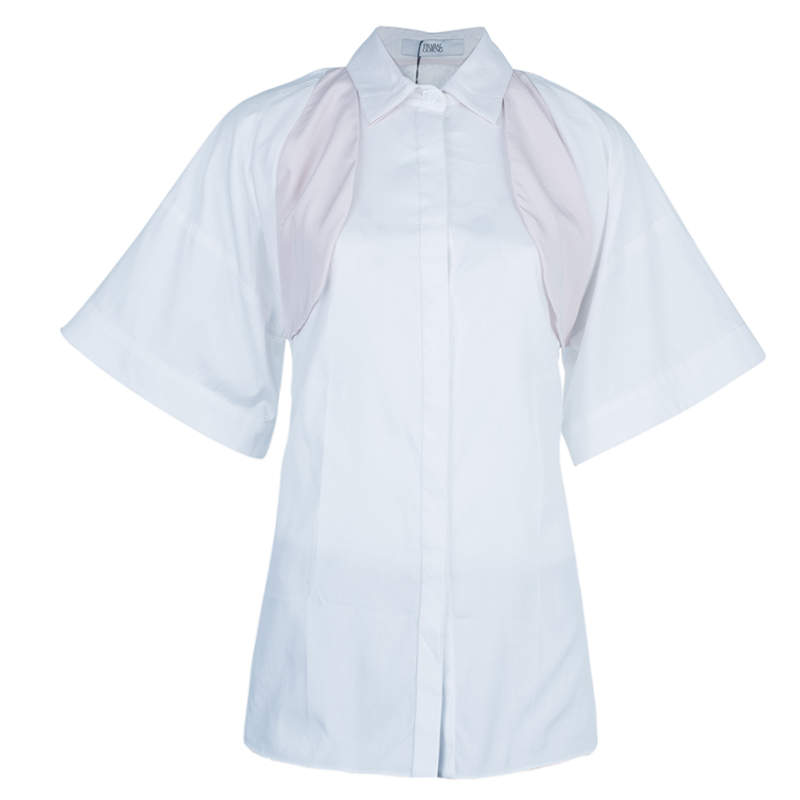 Prabal Gurung Oversized Button Shirt Top S