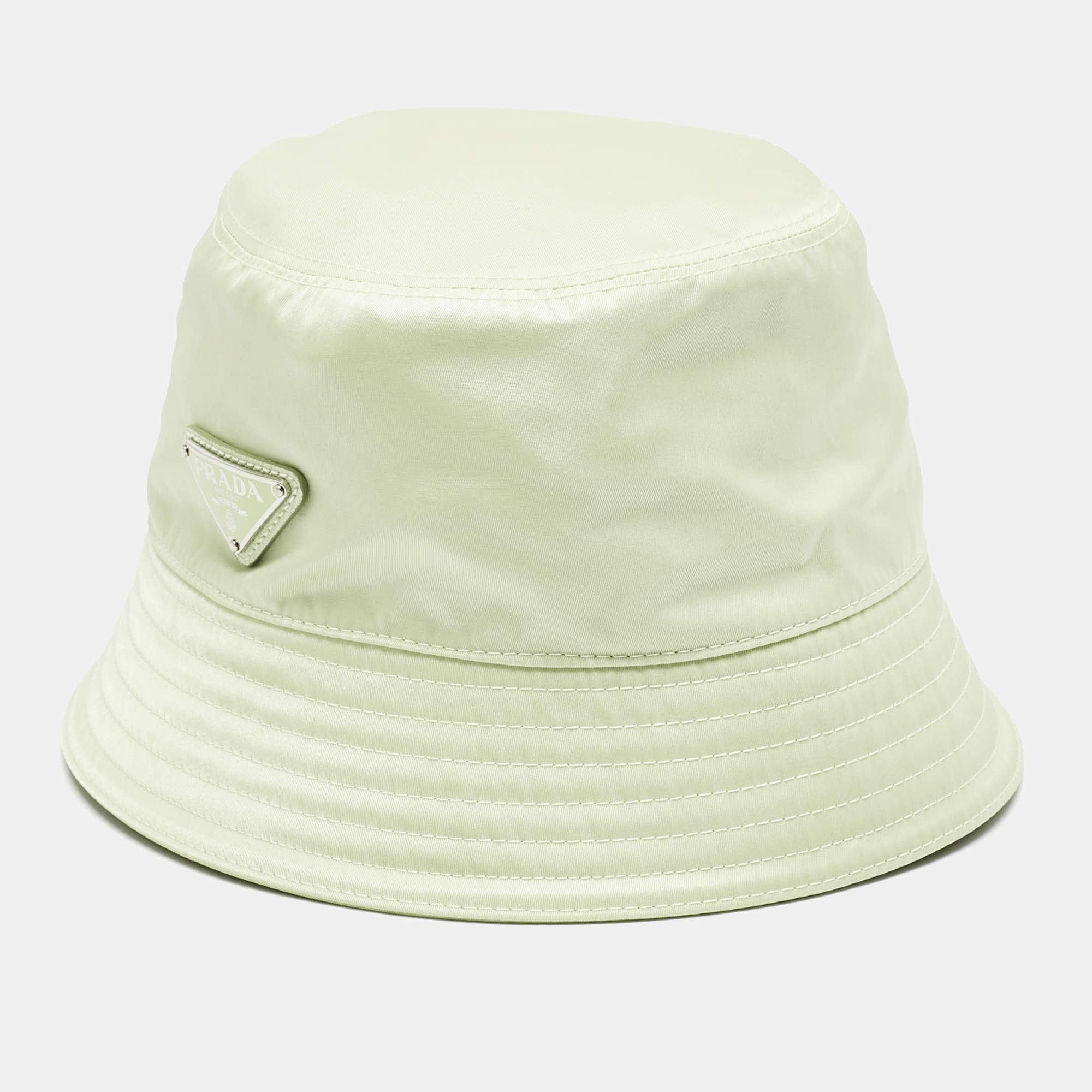 Prada Mint Green Re-Nylon Bucket Hat M